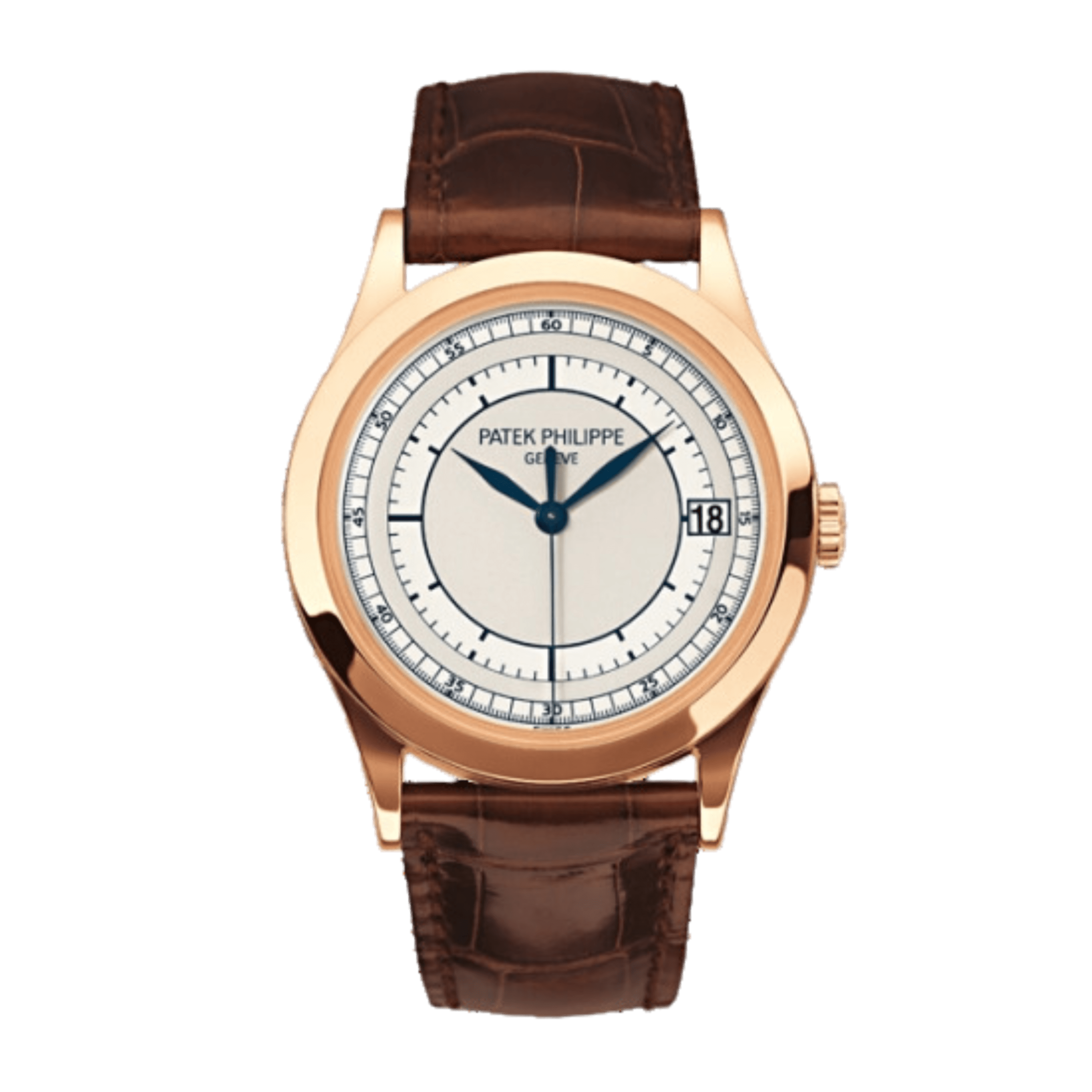 Calatrava Rose Gold Silver Dial 38mm Product Image