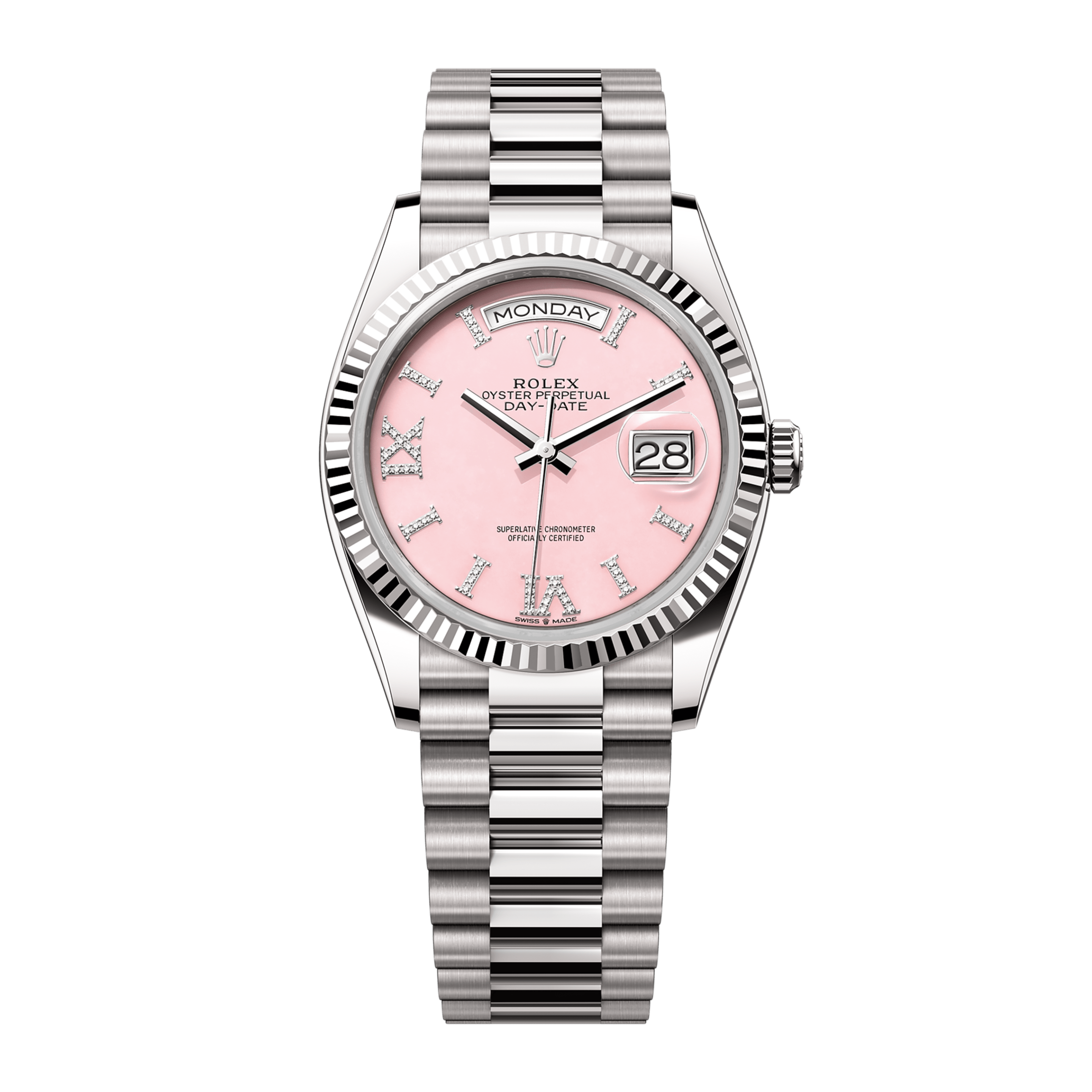Day-Date White Gold Pink Dial 36mm Product Image