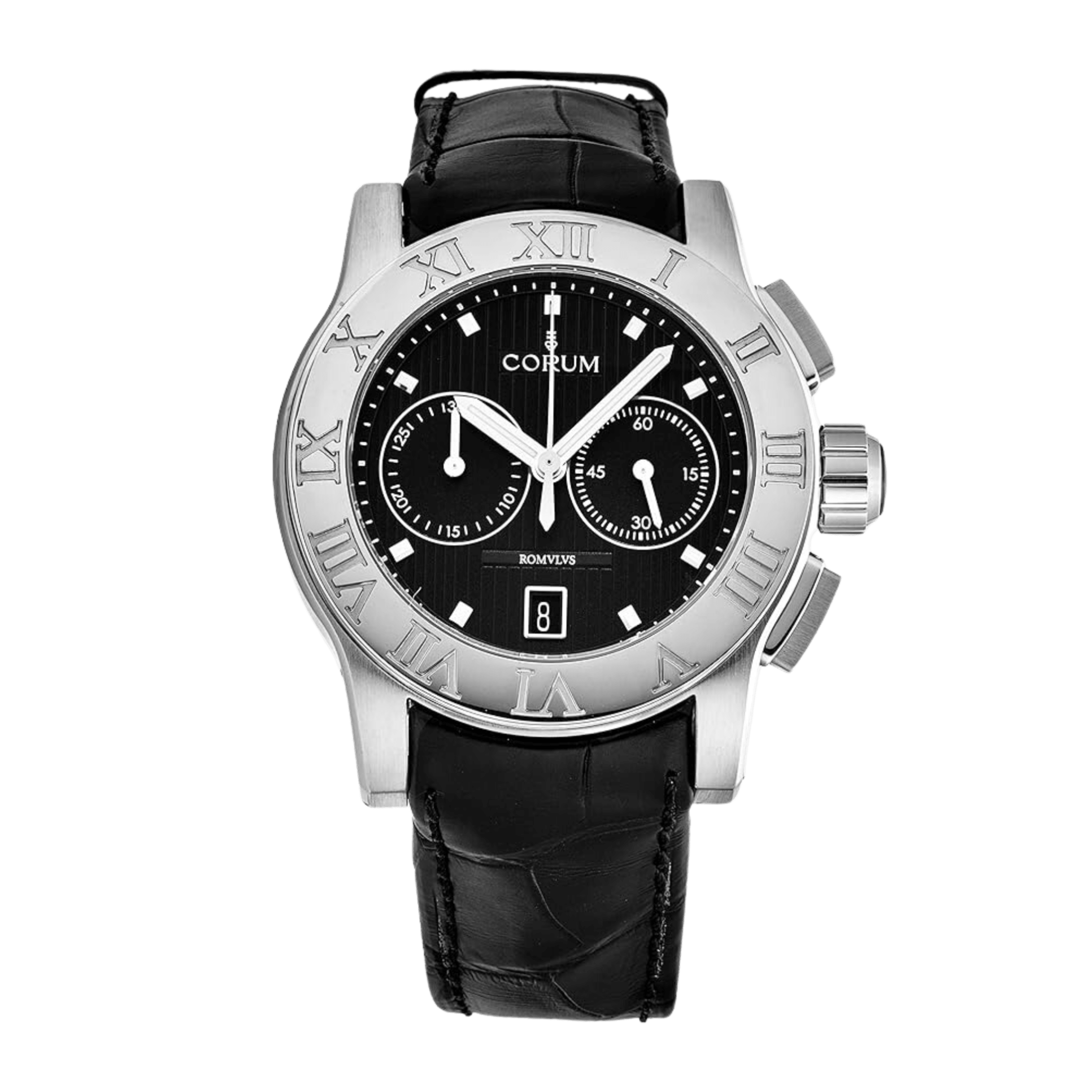 Colomb Romulus Chronograph Steel Black Dial 44mm Product Image