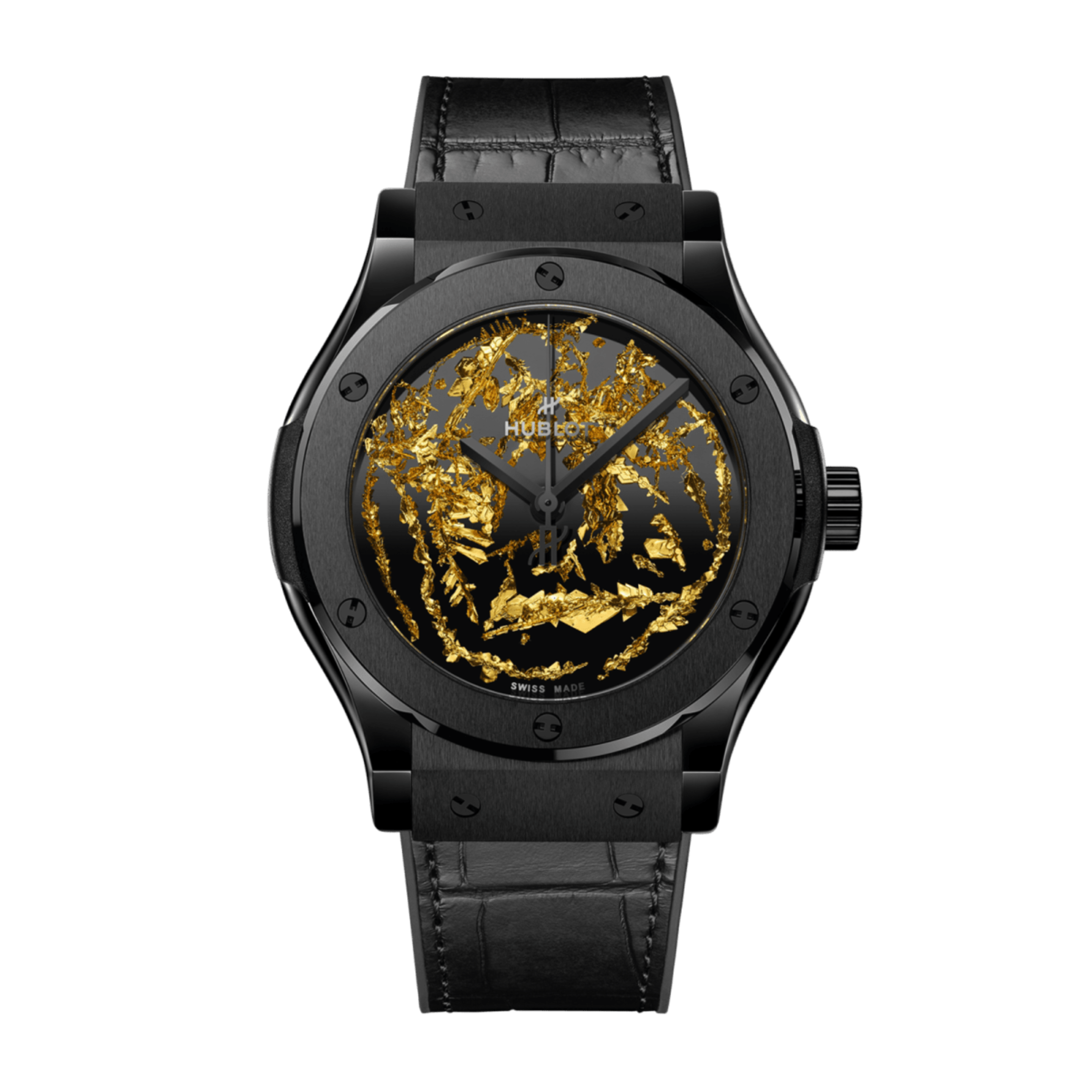 Classic Fusion Gold Crystal Ceramic Black Dial 42mm Product Image