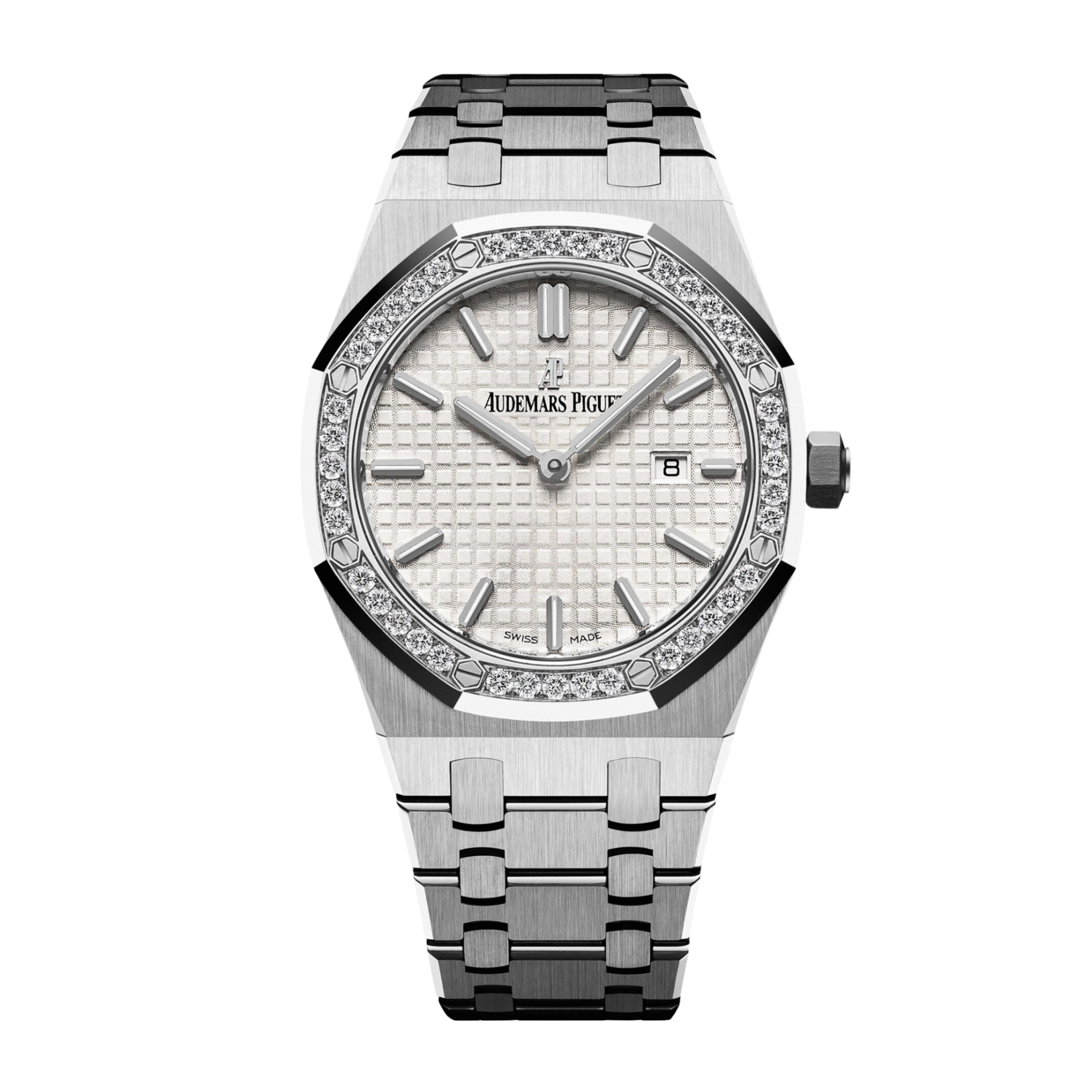 Royal Oak Quartz Steel Diamond Silver Dial 33mm Product Image
