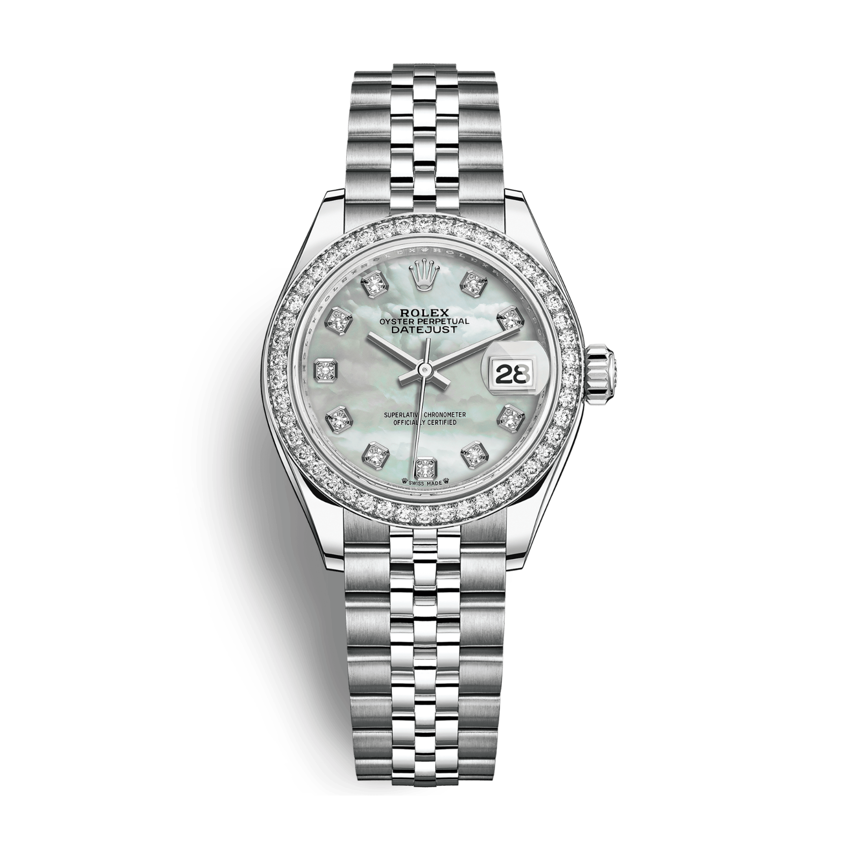 Lady-Datejust Steel Diamond Mother of Pearl Dial 28mm Product Image