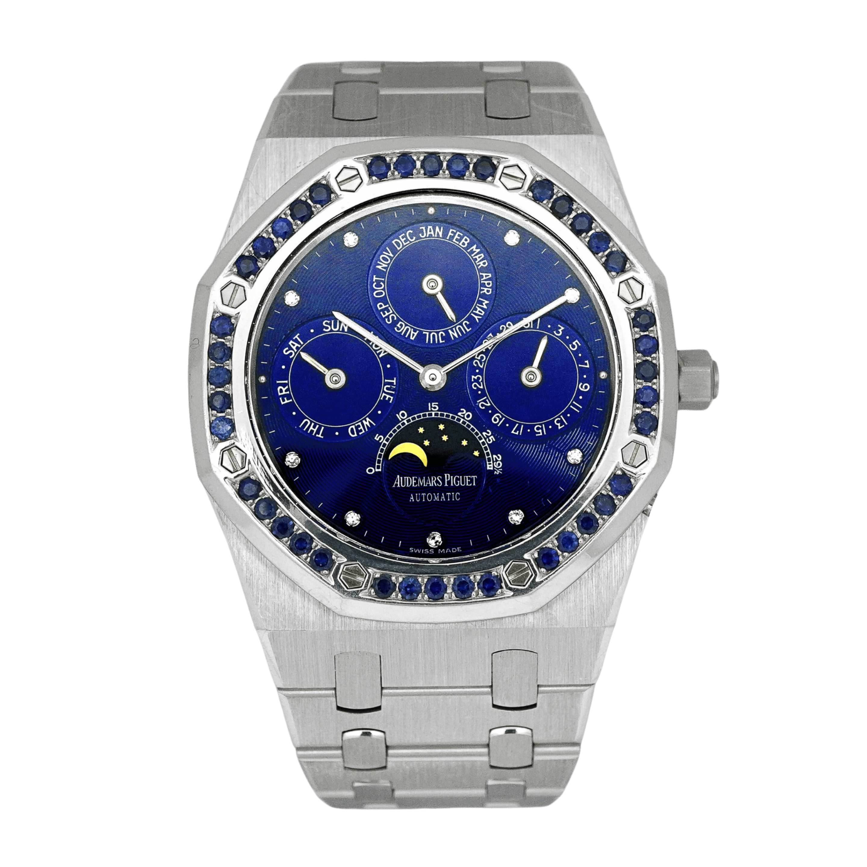 Royal Oak Perpetual Calendar Platinum Sapphire Blue Dial 39mm Product Image