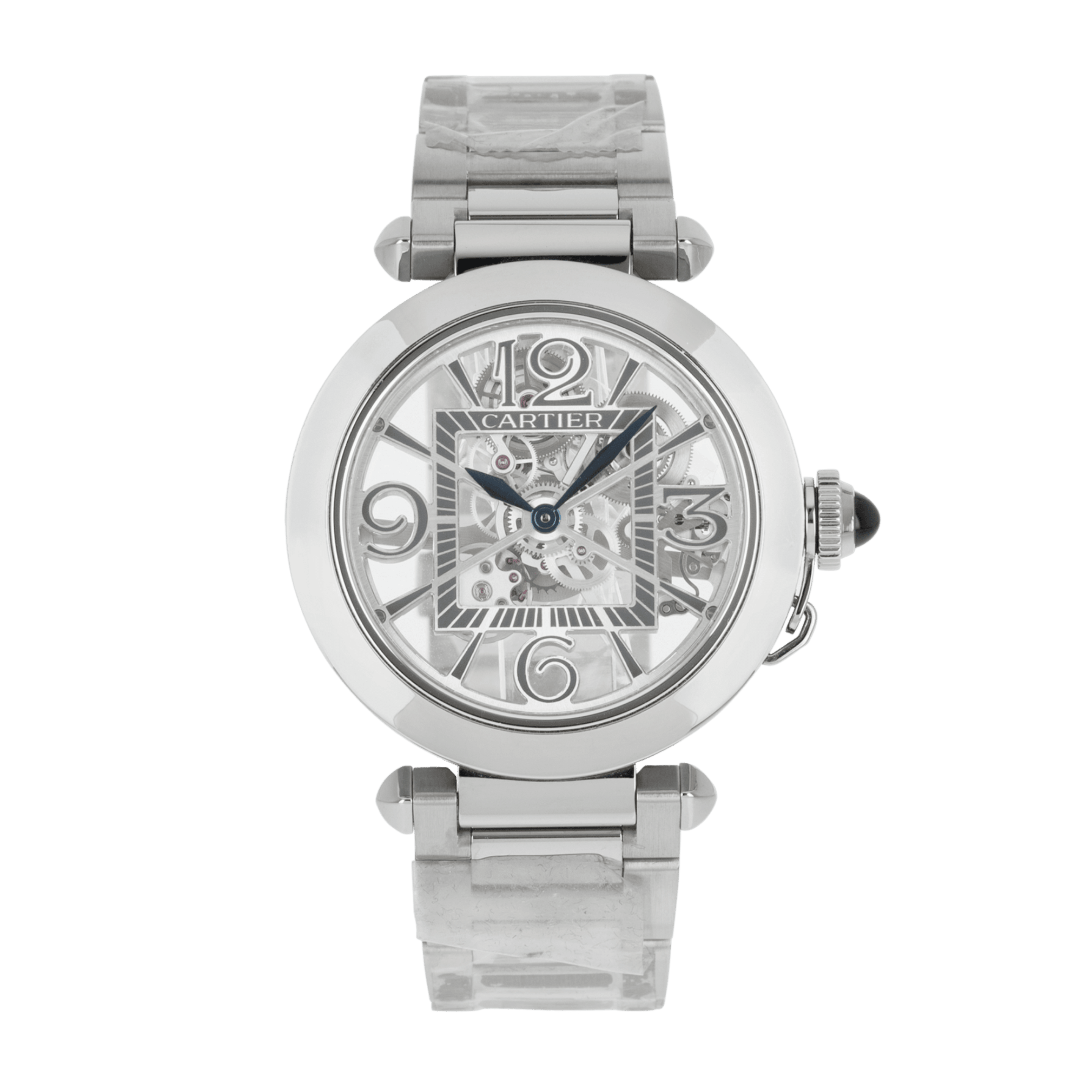 Pasha de Cartier Steel Skeleton Dial 41mm Product Image
