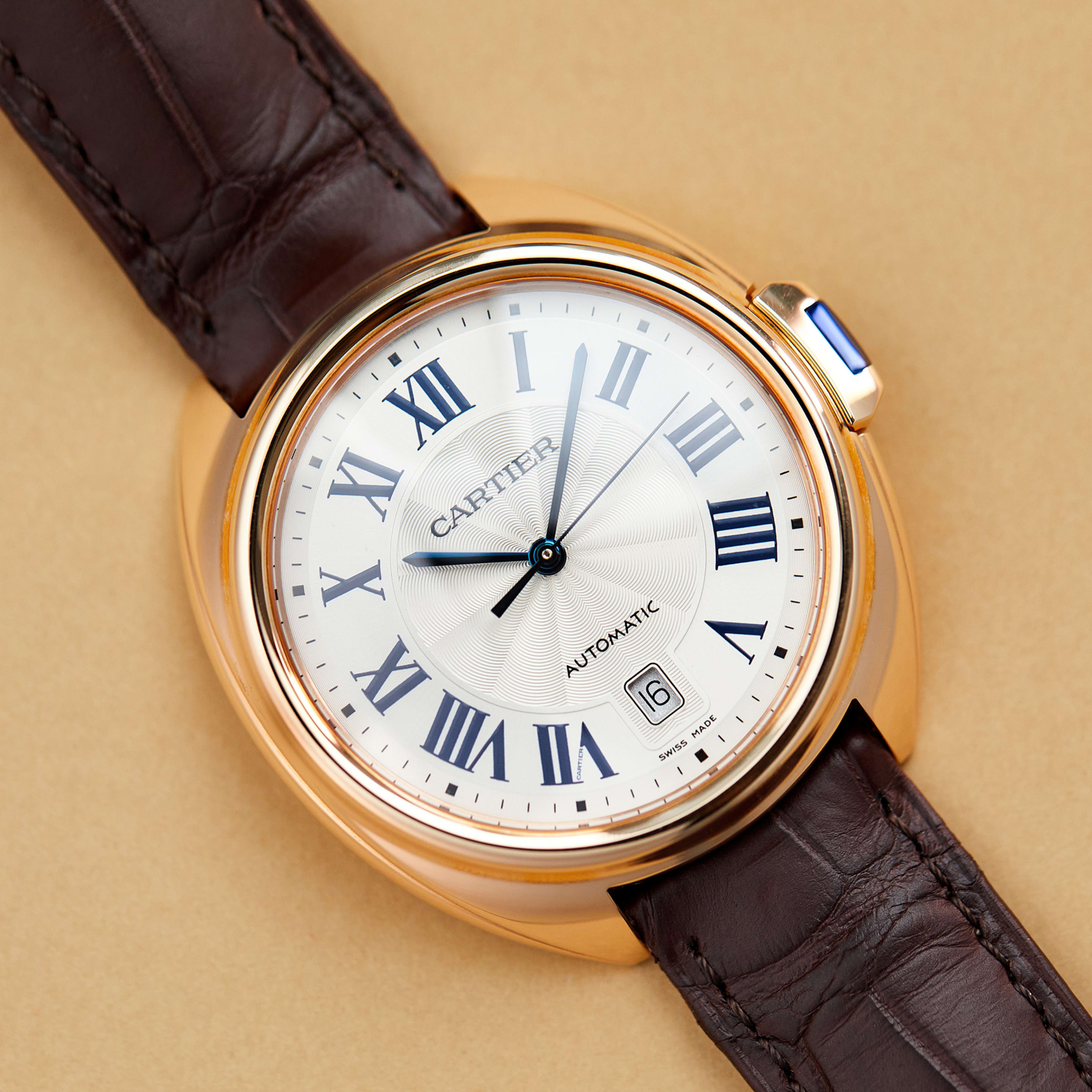 Cartier Clé de Cartier Rose Gold Silver Dial 40mm WGCL0019 - Make