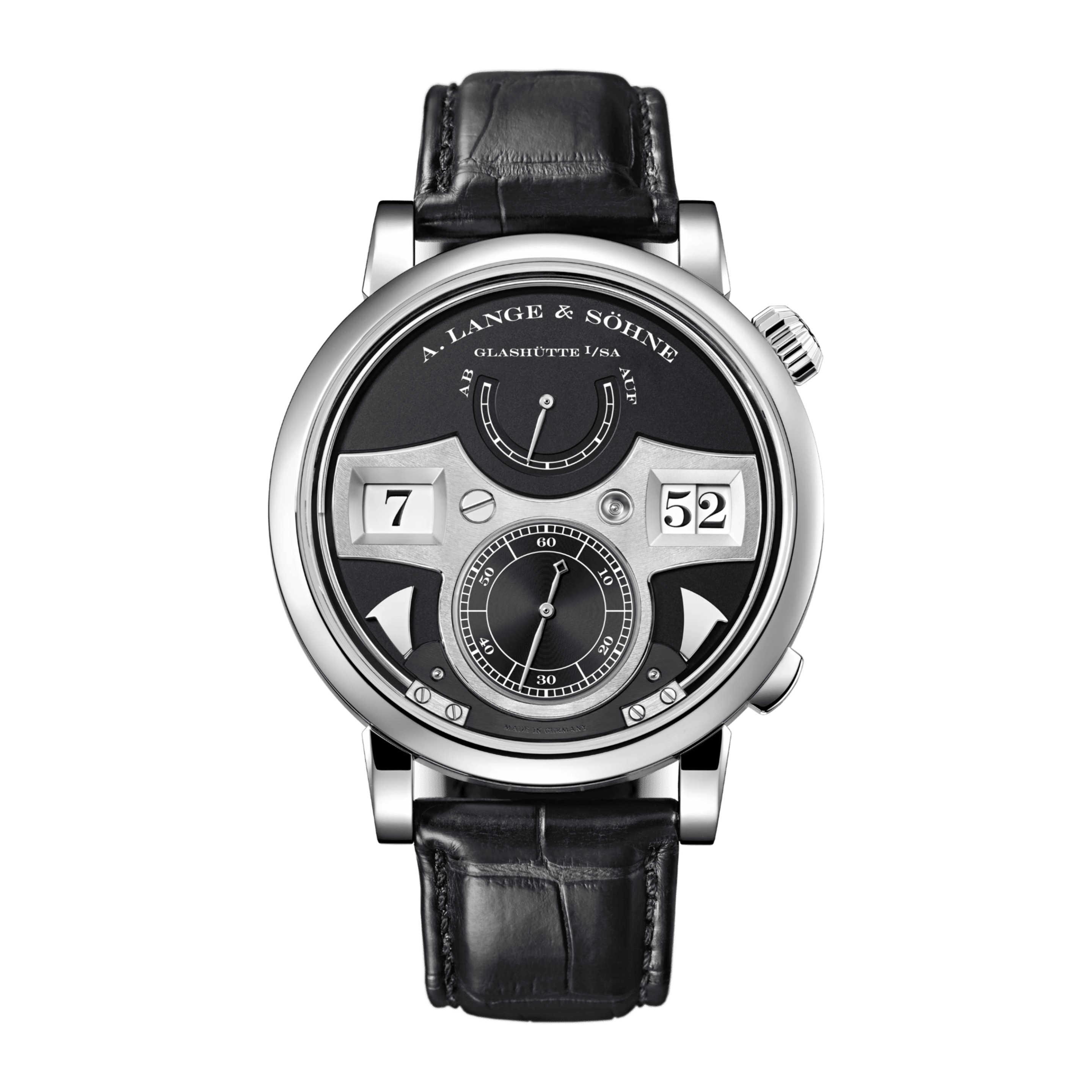 Zeitwerk Striking Time White Gold Black Dial 44mm Product Image