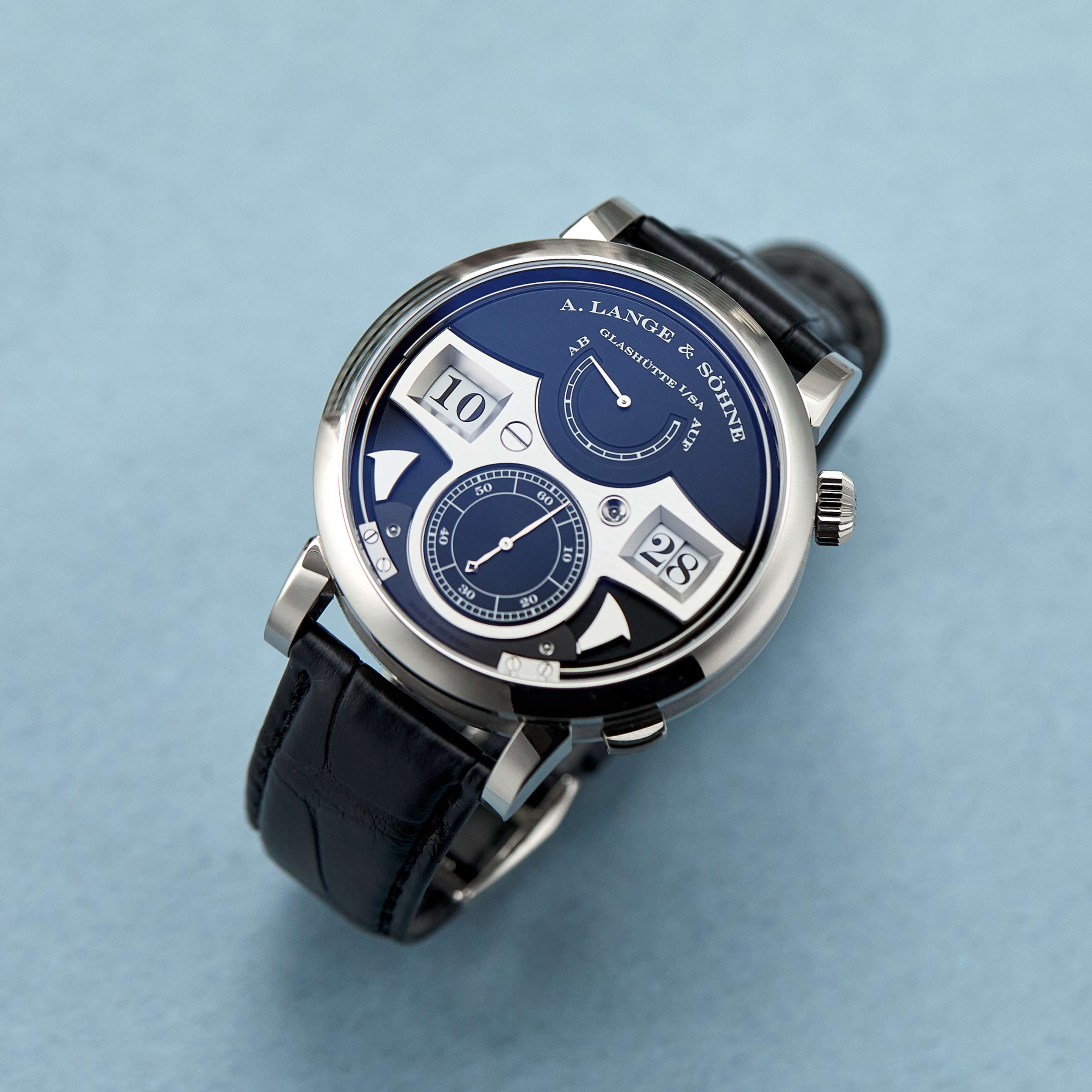 Zeitwerk Striking Time White Gold Black Dial 44mm Product Image