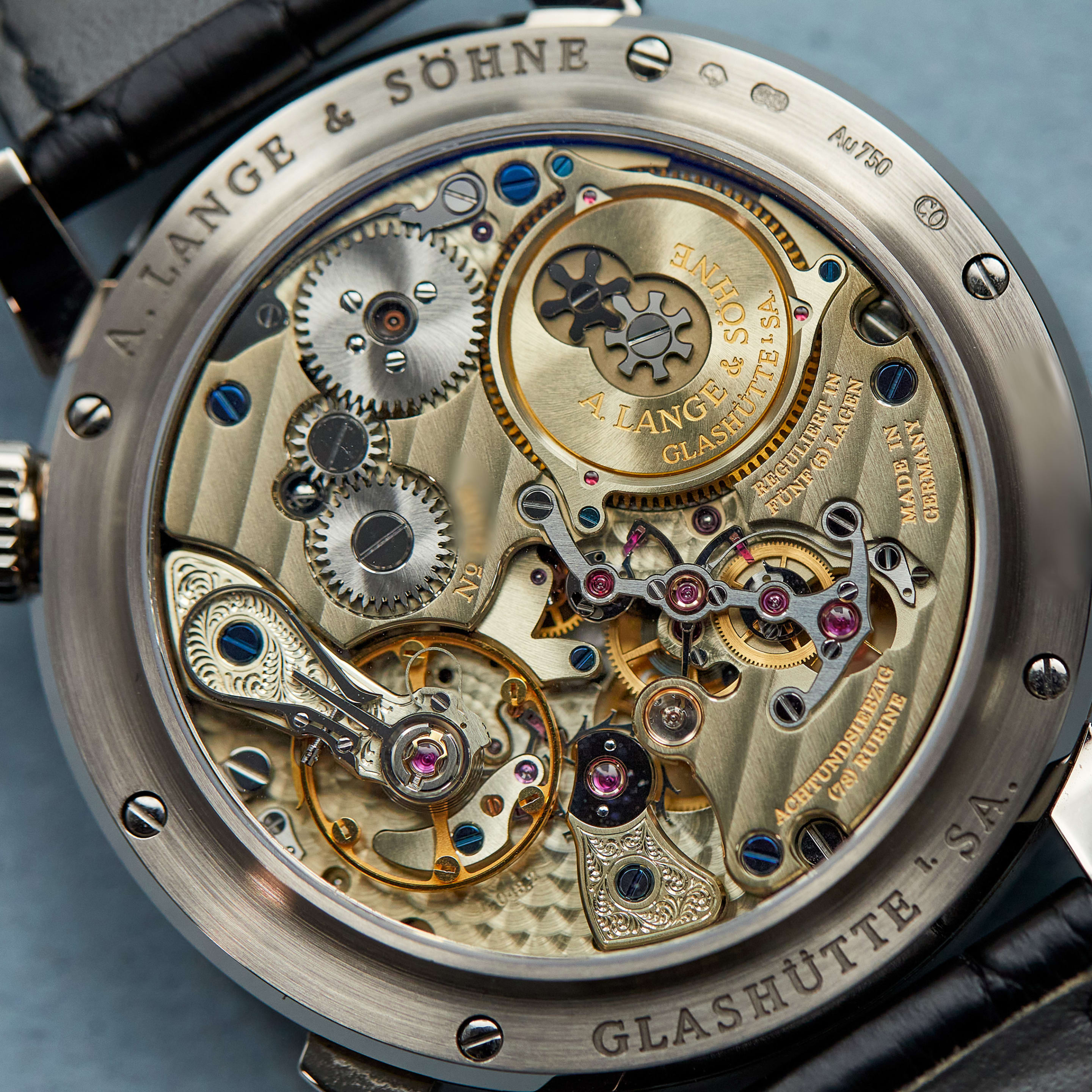 Zeitwerk Striking Time White Gold Black Dial 44mm Product Image