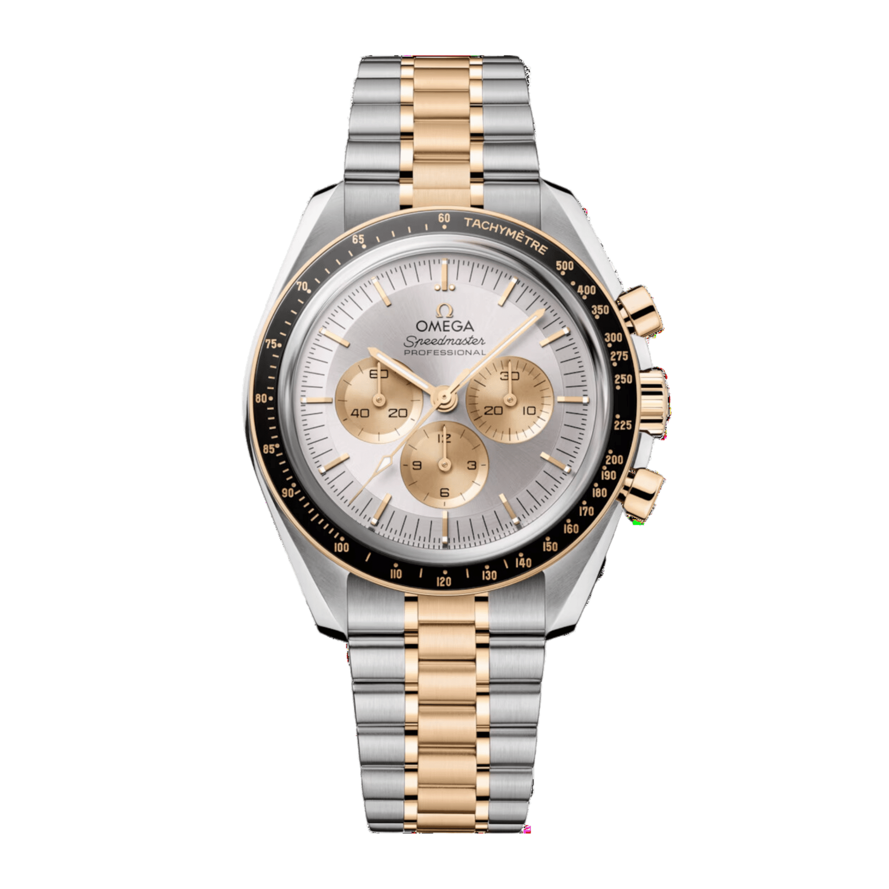 Speedmaster Yellow Gold & Steel Silver Dial 42mm Product Image