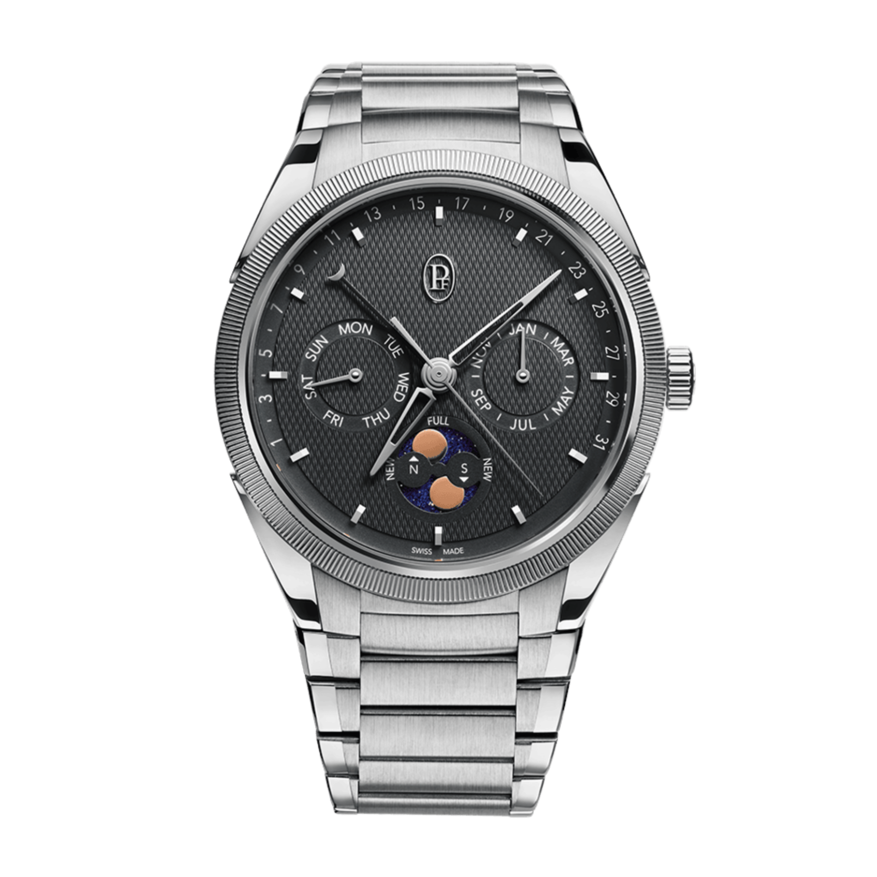Tonda PF Annual Calendar Steel Black Dial 42mm Product Image