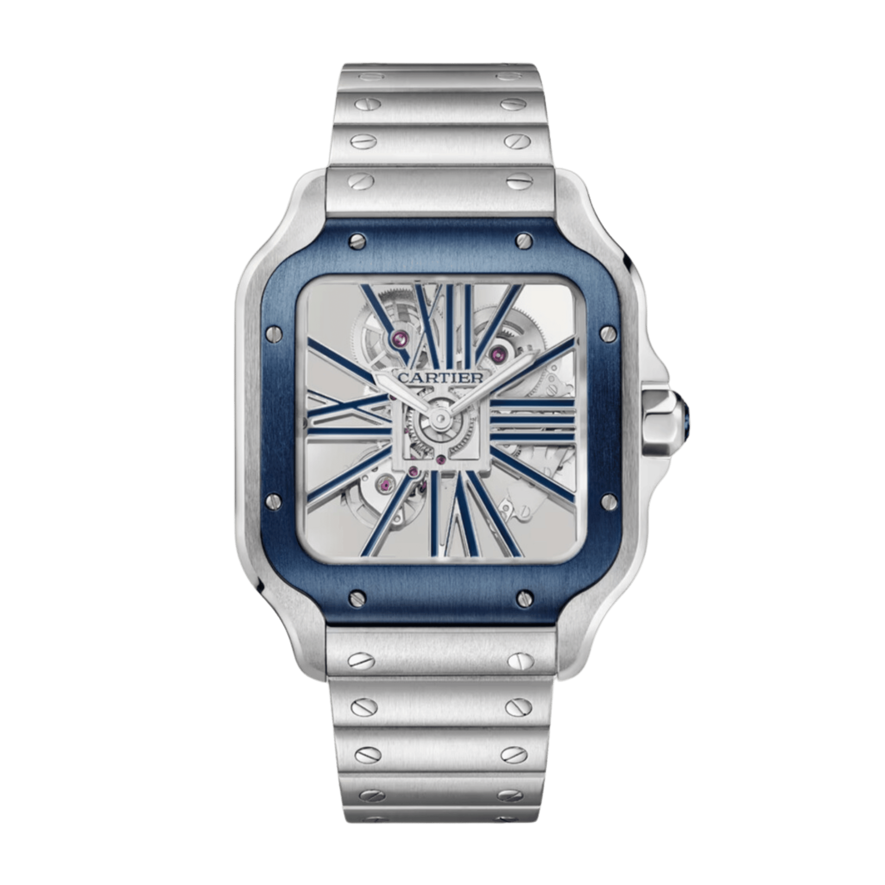 Santos de Cartier Steel Skeleton Dial 39mm Product Image