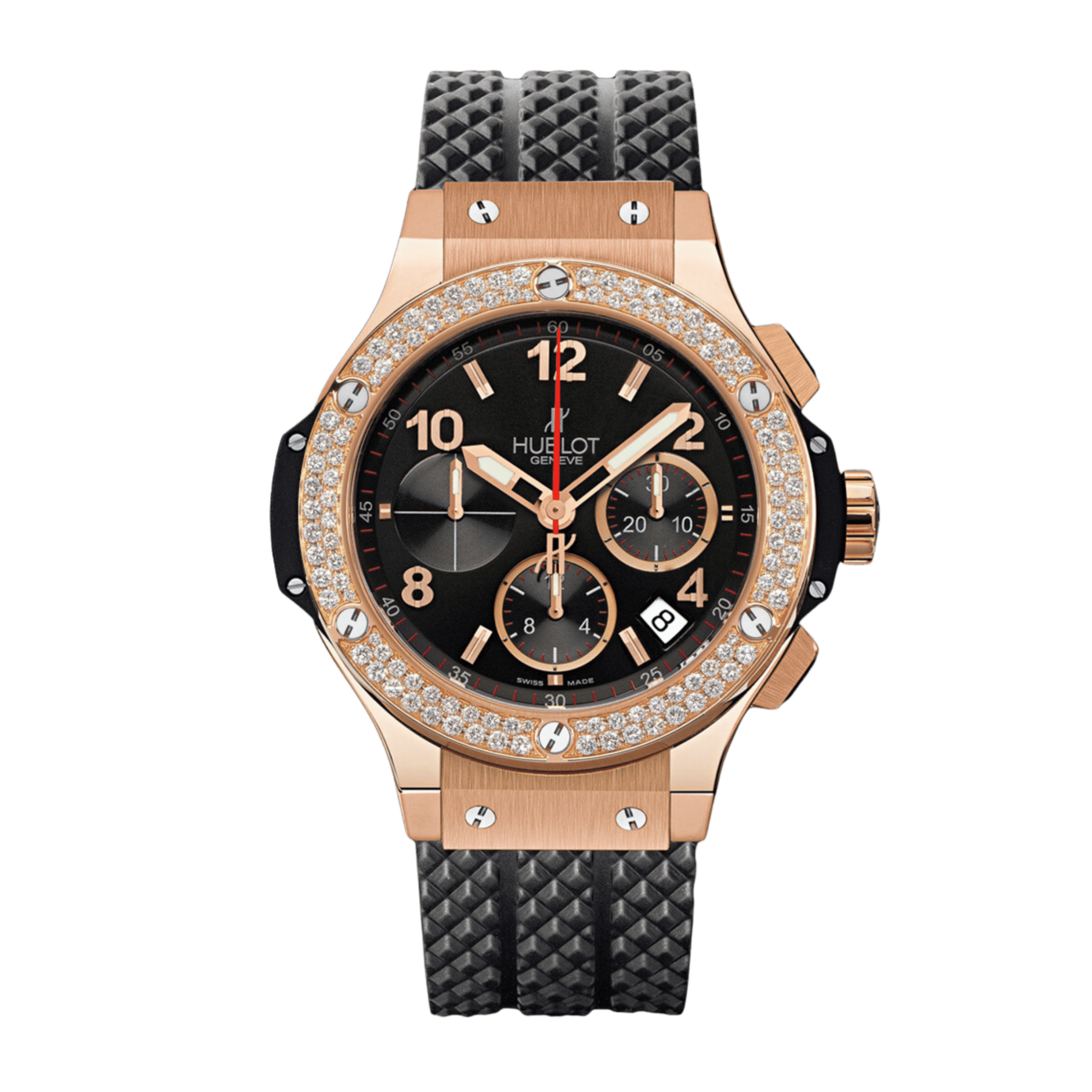 Big Bang Chronograph Rose Gold Diamond Black Dial 44mm Product Image