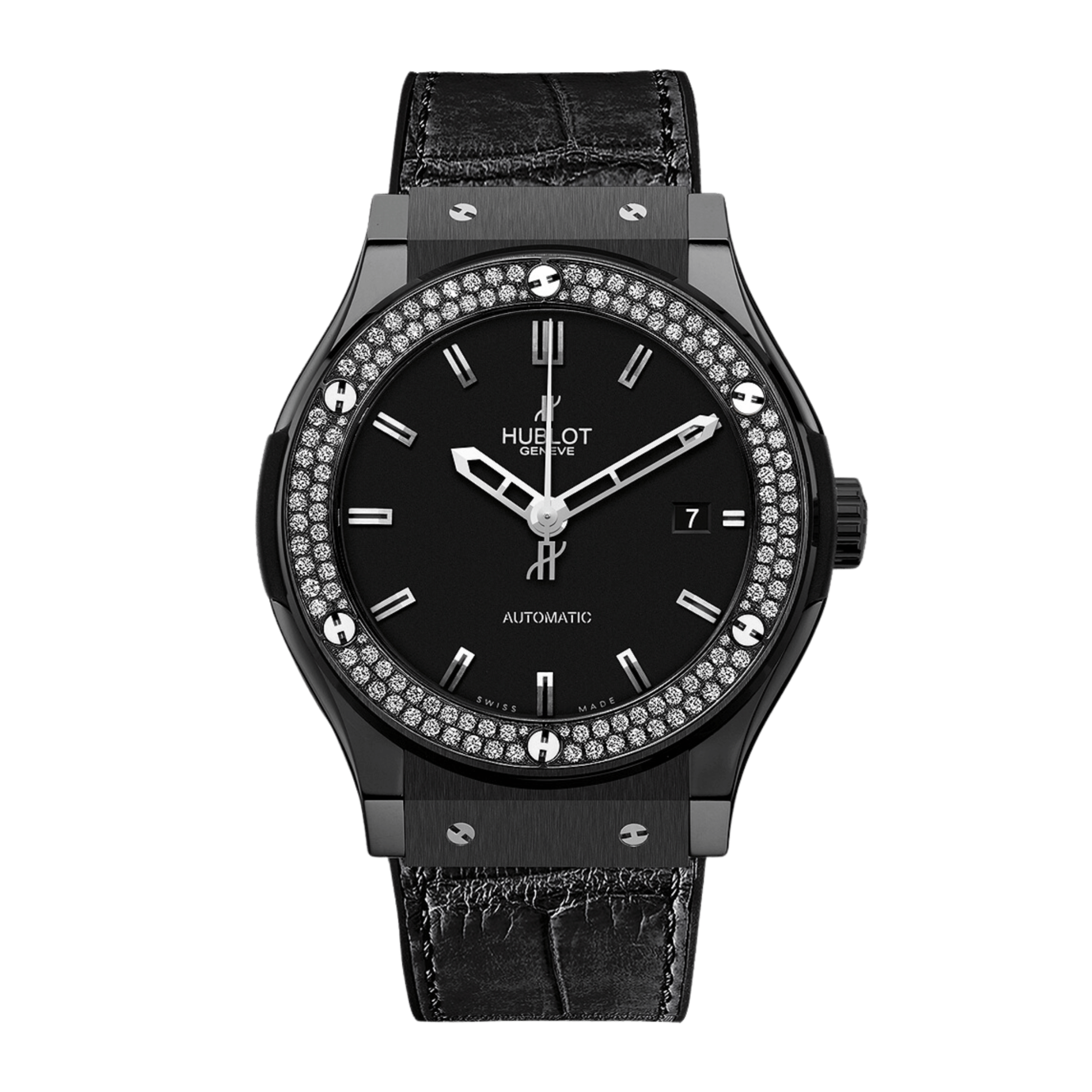 Classic Fusion Ceramic Diamond Black Dial 45mm Product Image