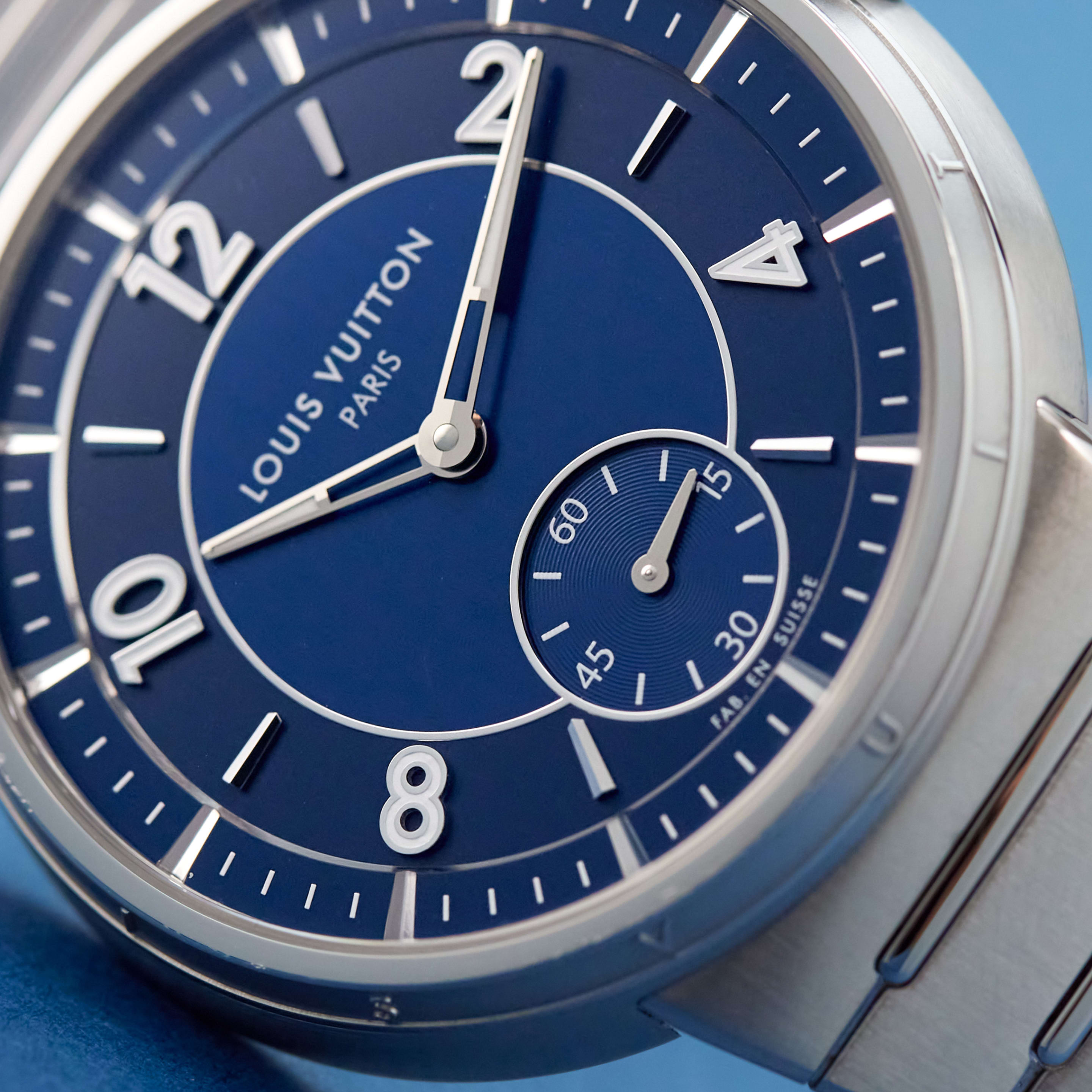 Louis Vuitton Tambour Automatic Steel Blue Dial 40mm W1ST20 - Make