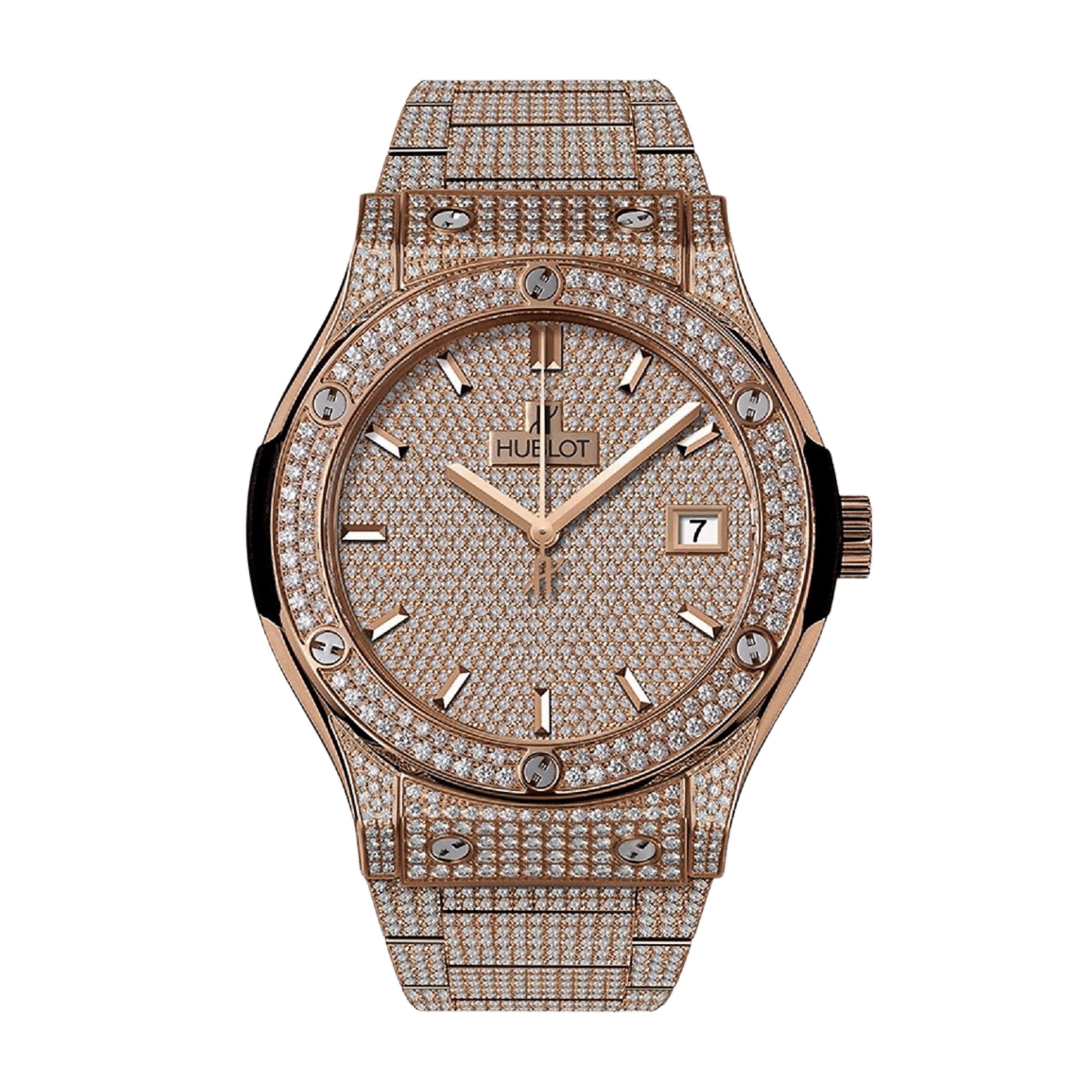 Classic Fusion Rose Gold Diamond Pave Dial 33mm Product Image