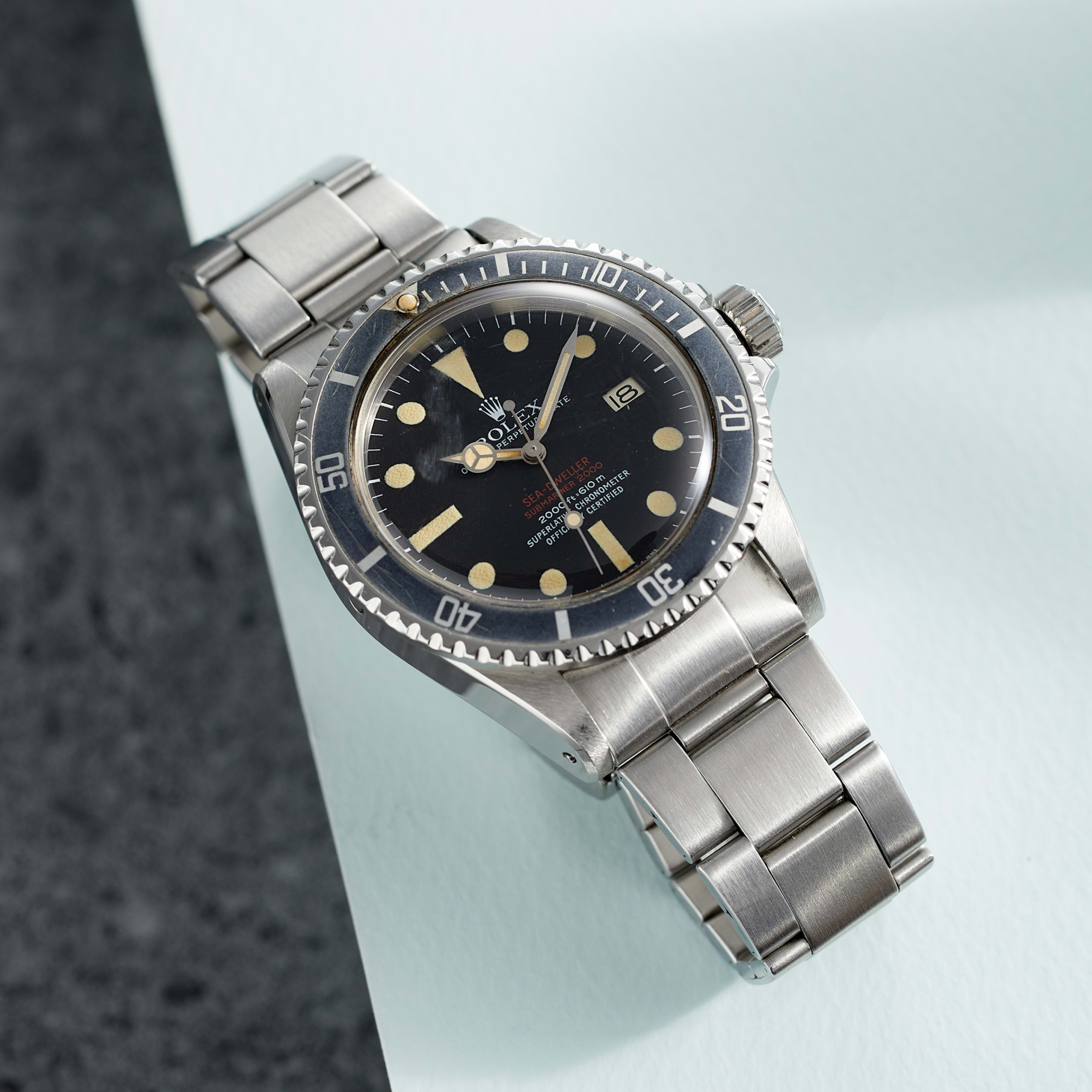 Vintage Double Red Sea-Dweller Steel Black Dial 40mm Product Image
