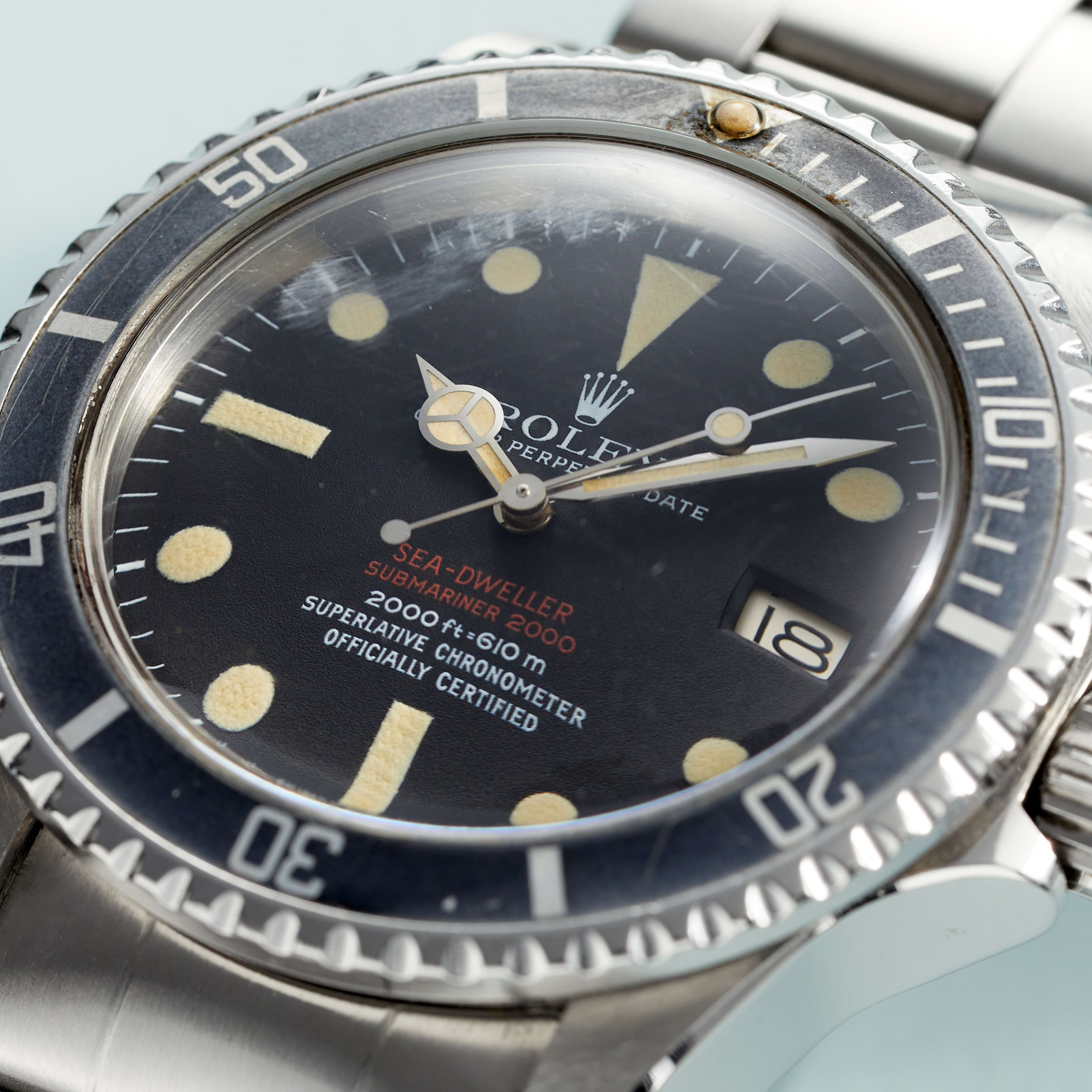 Vintage Double Red Sea-Dweller Steel Black Dial 40mm Product Image