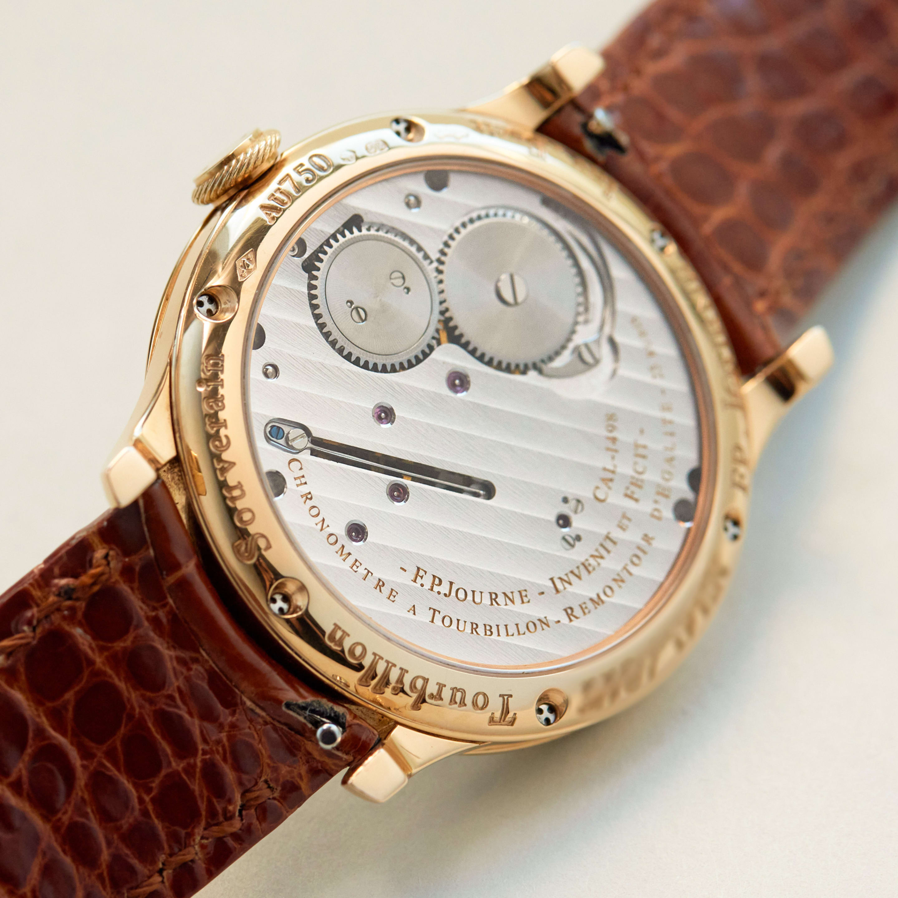 Tourbillon Souverain Rose Gold Silver Dial 38mm Product Image
