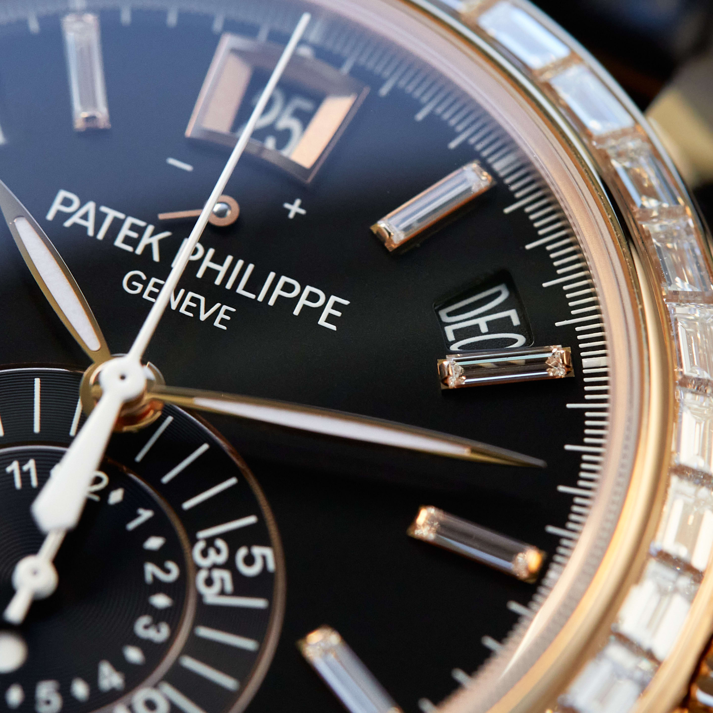 Complications Annual Calendar Chronograph Rose Gold Diamond Black Dial 40mm Product Image