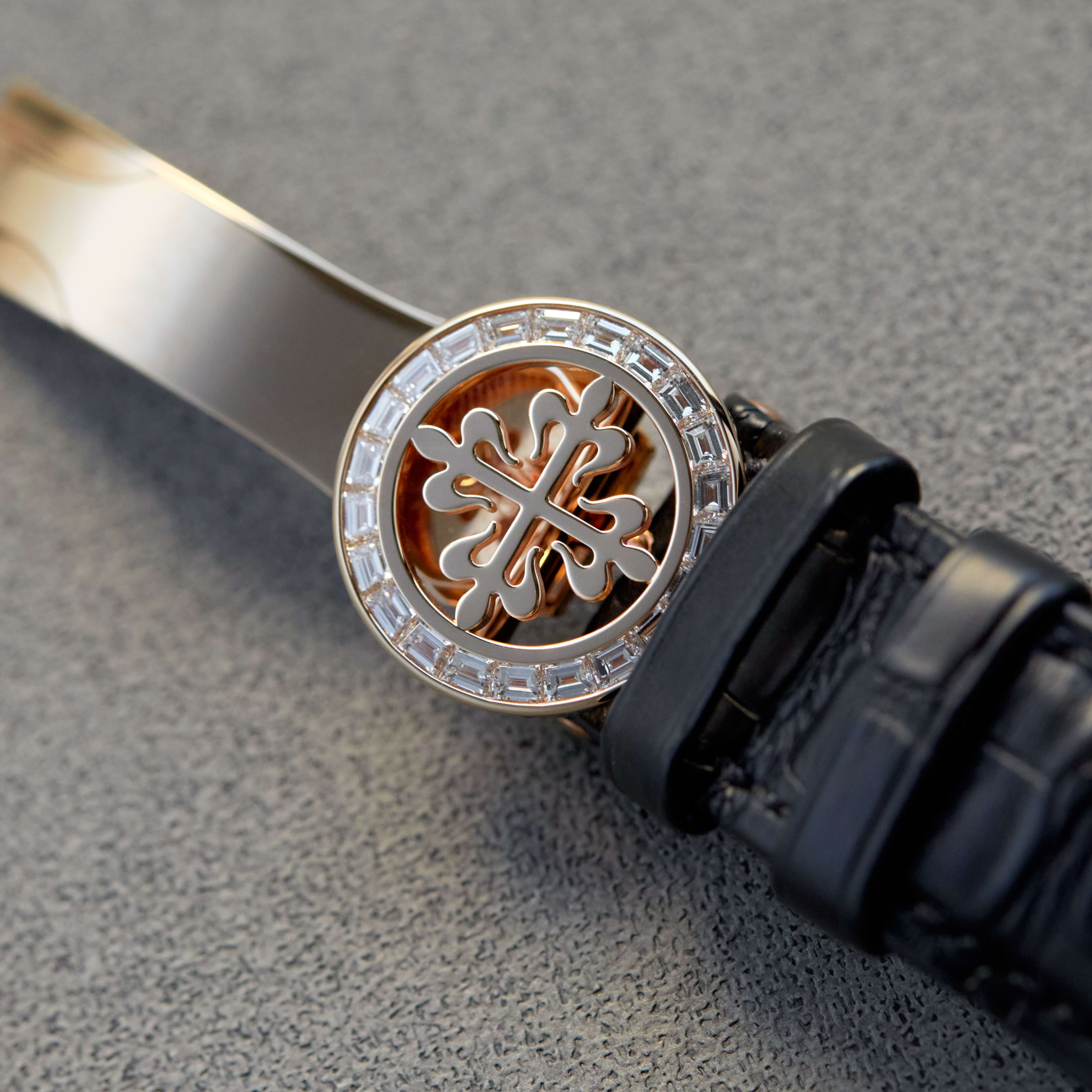 Complications Annual Calendar Chronograph Rose Gold Diamond Black Dial 40mm Product Image
