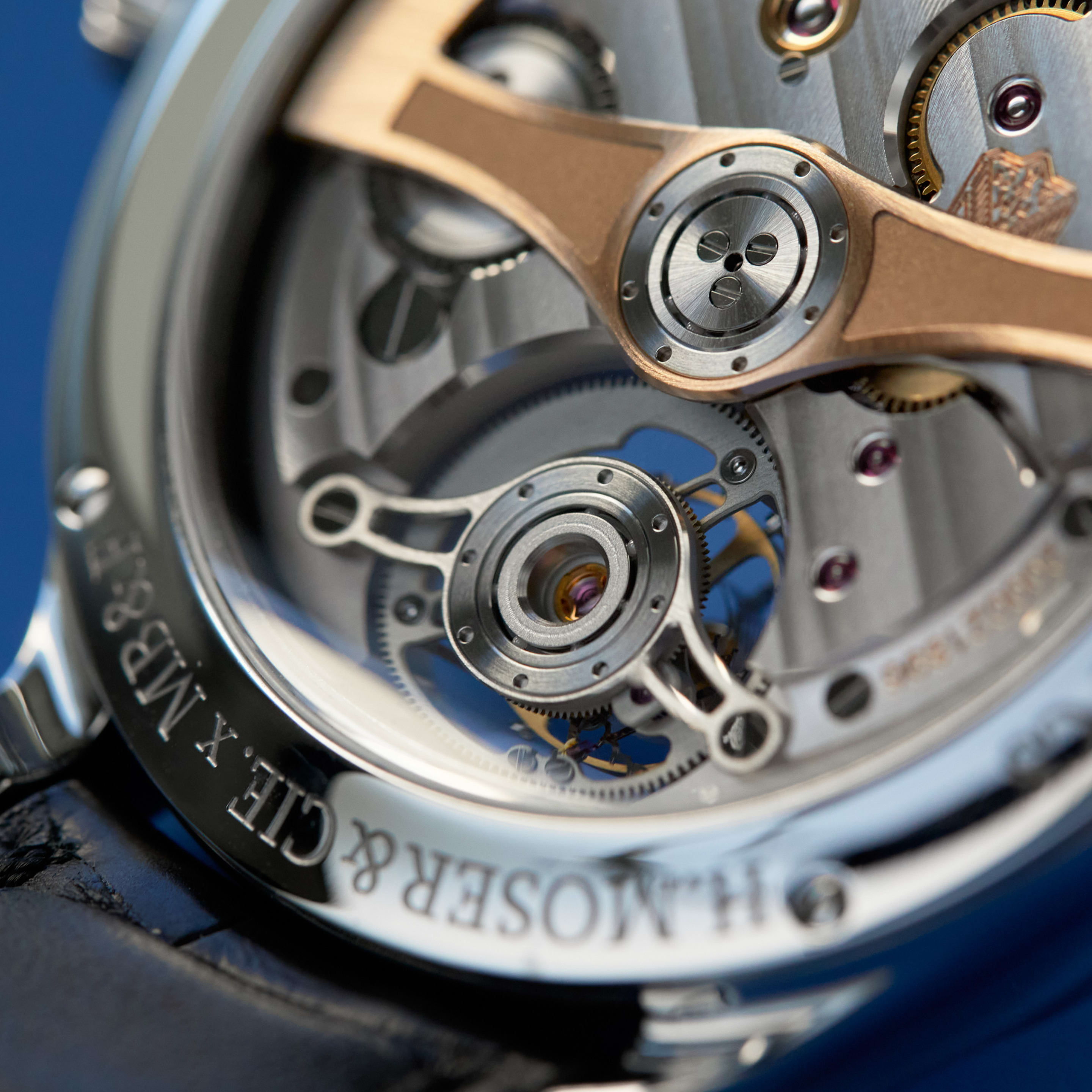 H.Moser x MB&F Endeavour Cylindrical Tourbillon Steel Ice Blue Dial 42mm Product Image