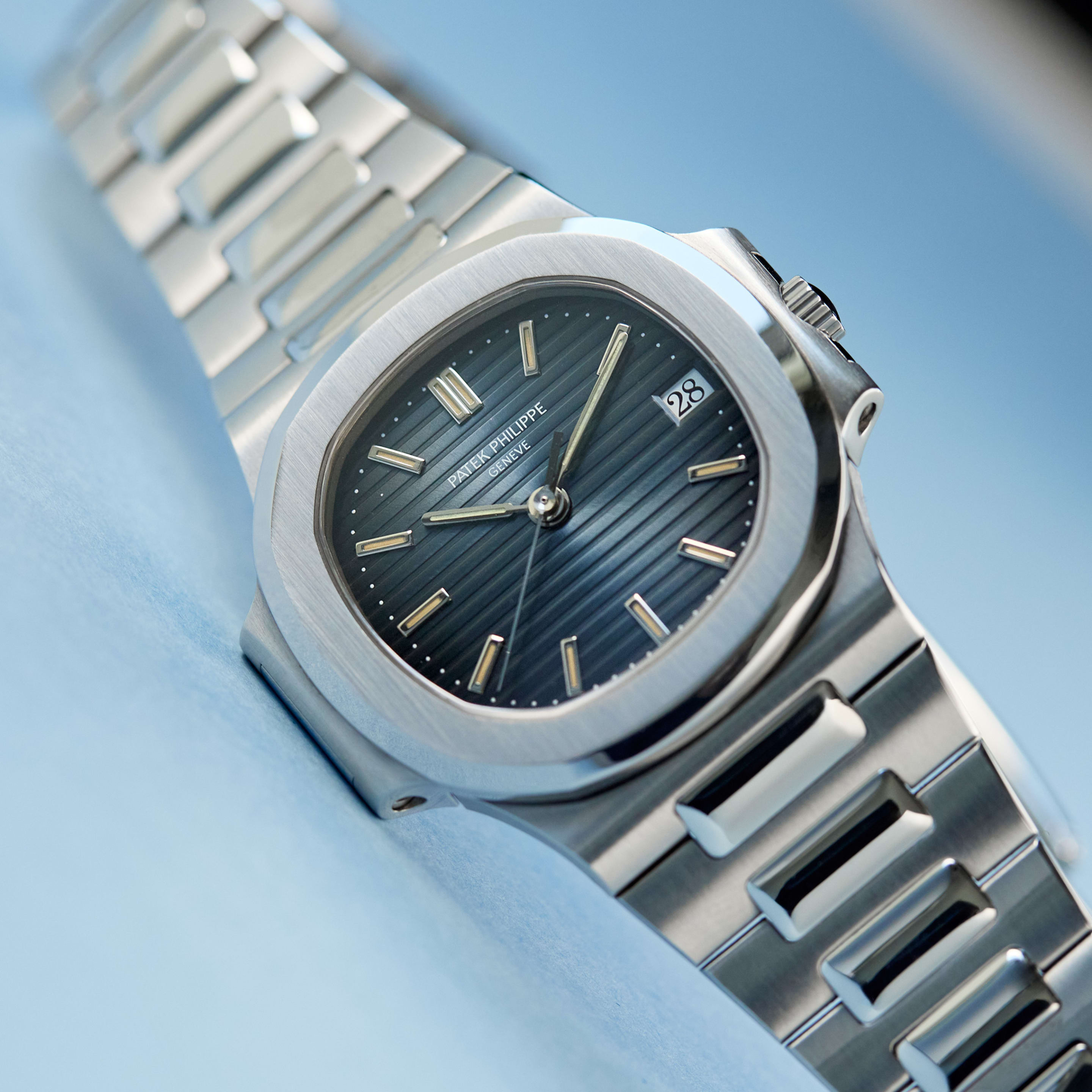 Vintage Nautilus Steel Blue Dial 37mm Product Image