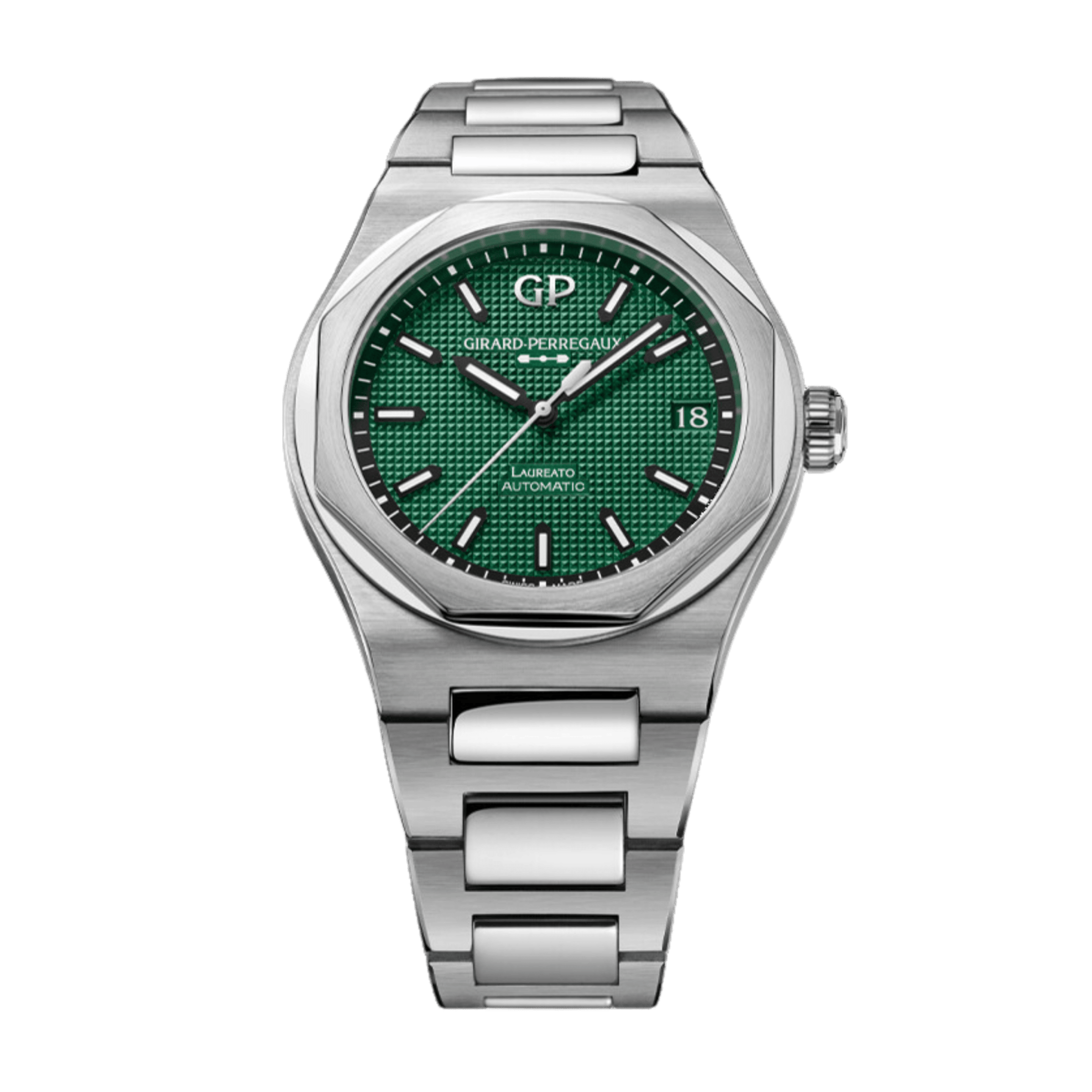 Girard-Perregaux Laureato Steel Green Dial 42mm 81010-11-3153-1CM