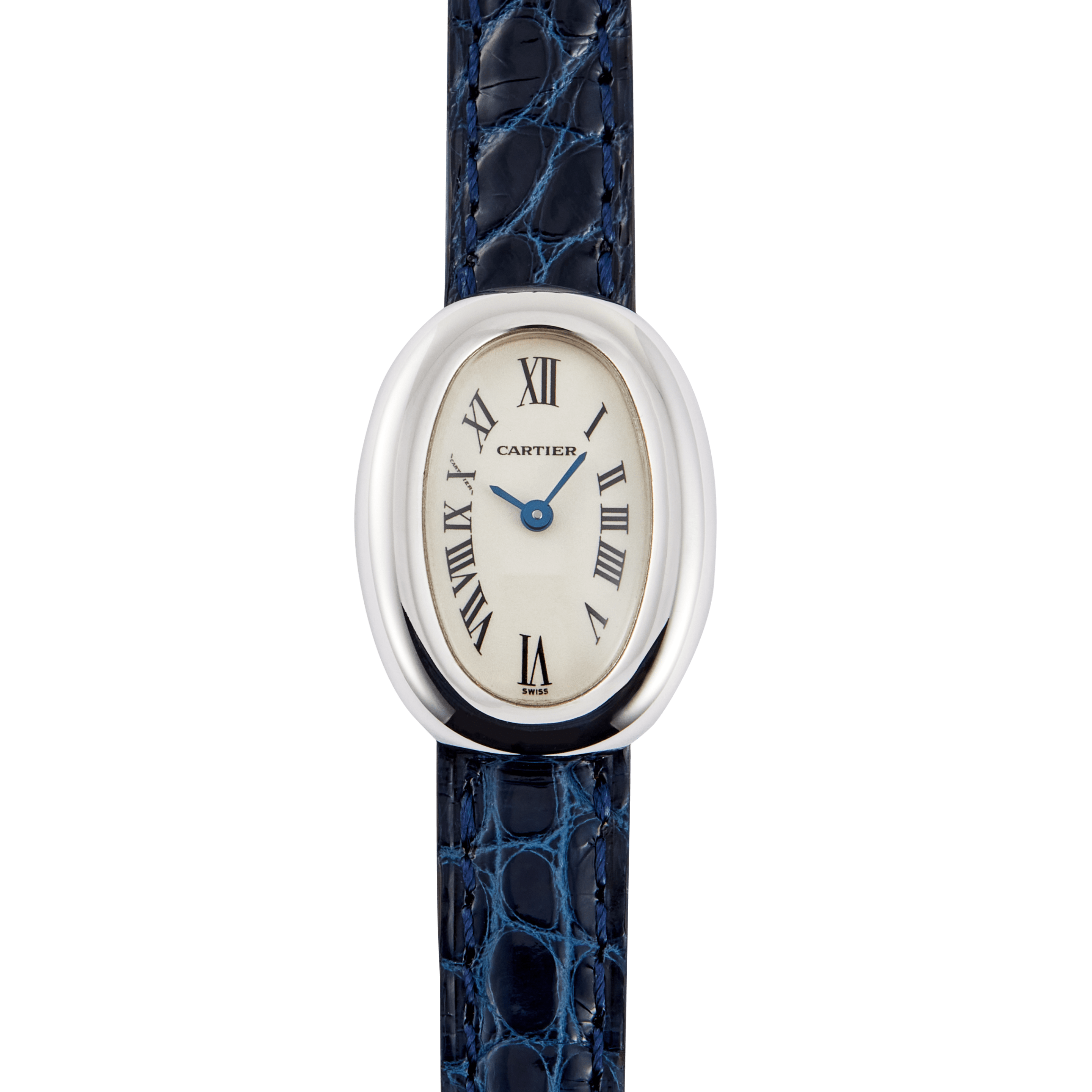 Vintage Baignoire de Cartier White Gold Silver Dial 17mm Product Image
