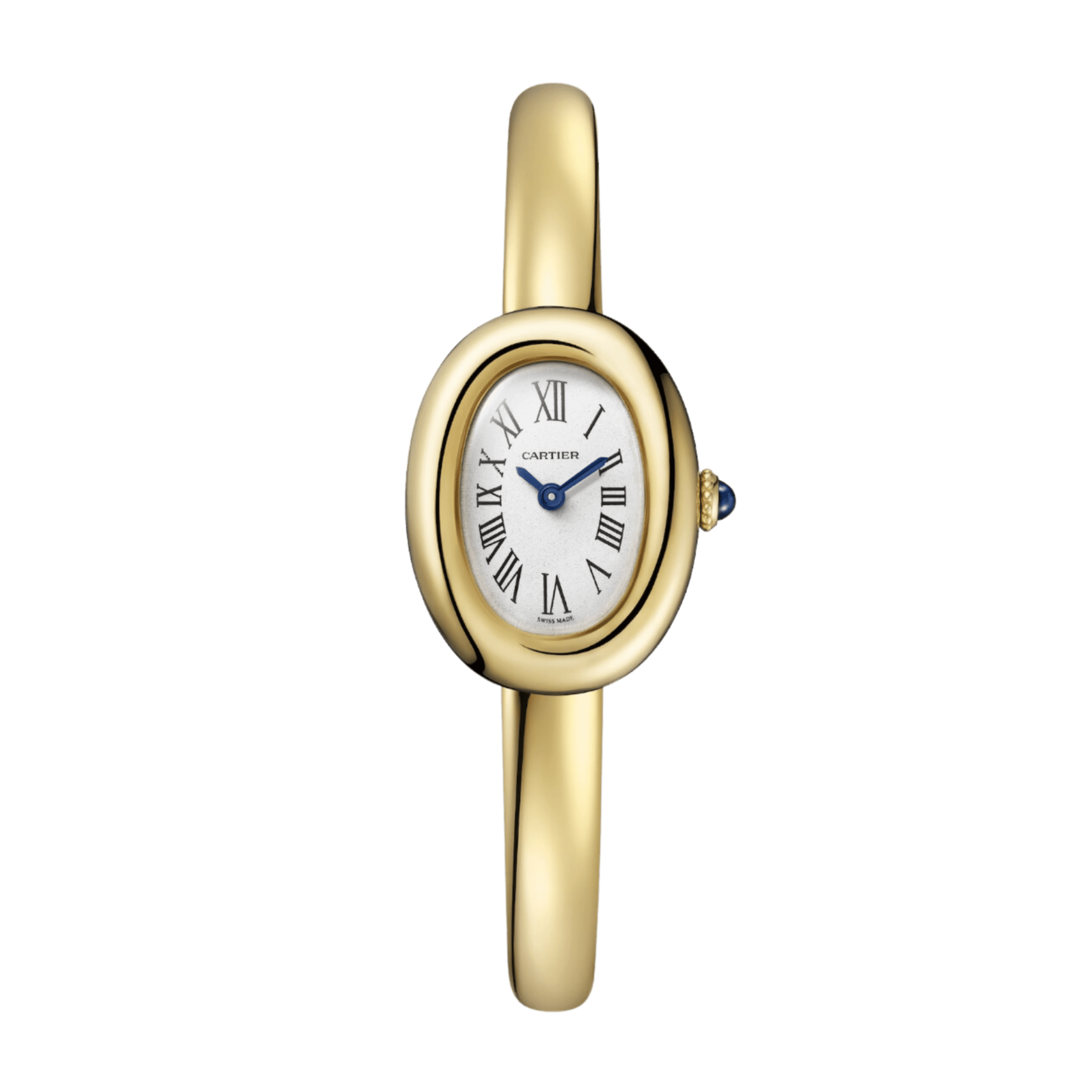 Baignoire de Cartier Size 17 Yellow Gold Silver Dial 18mm Product Image