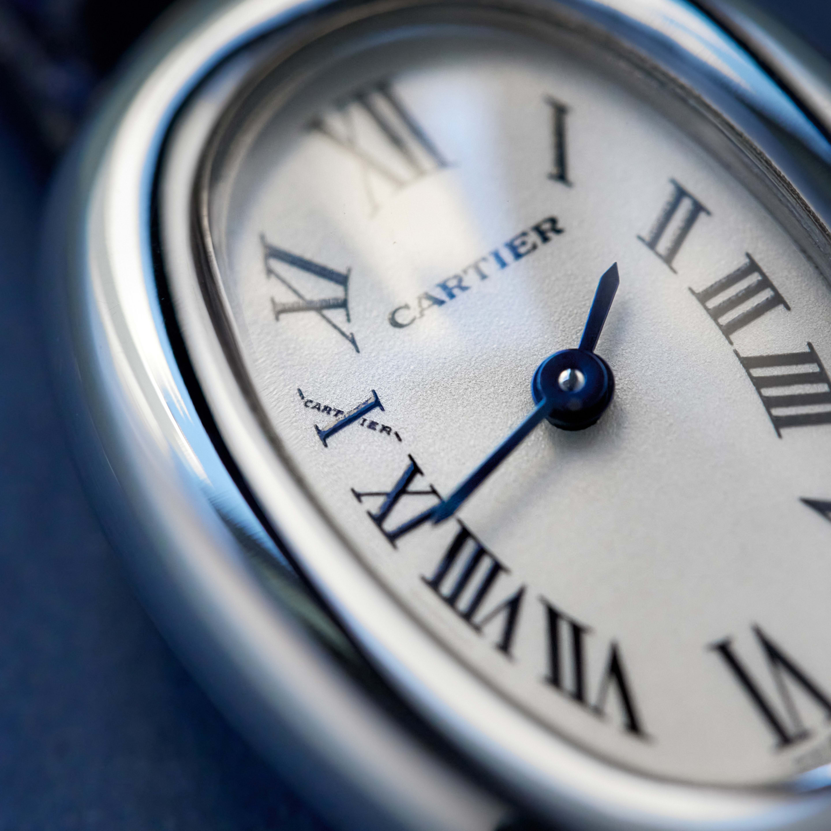 Vintage Baignoire de Cartier White Gold Silver Dial 17mm Product Image