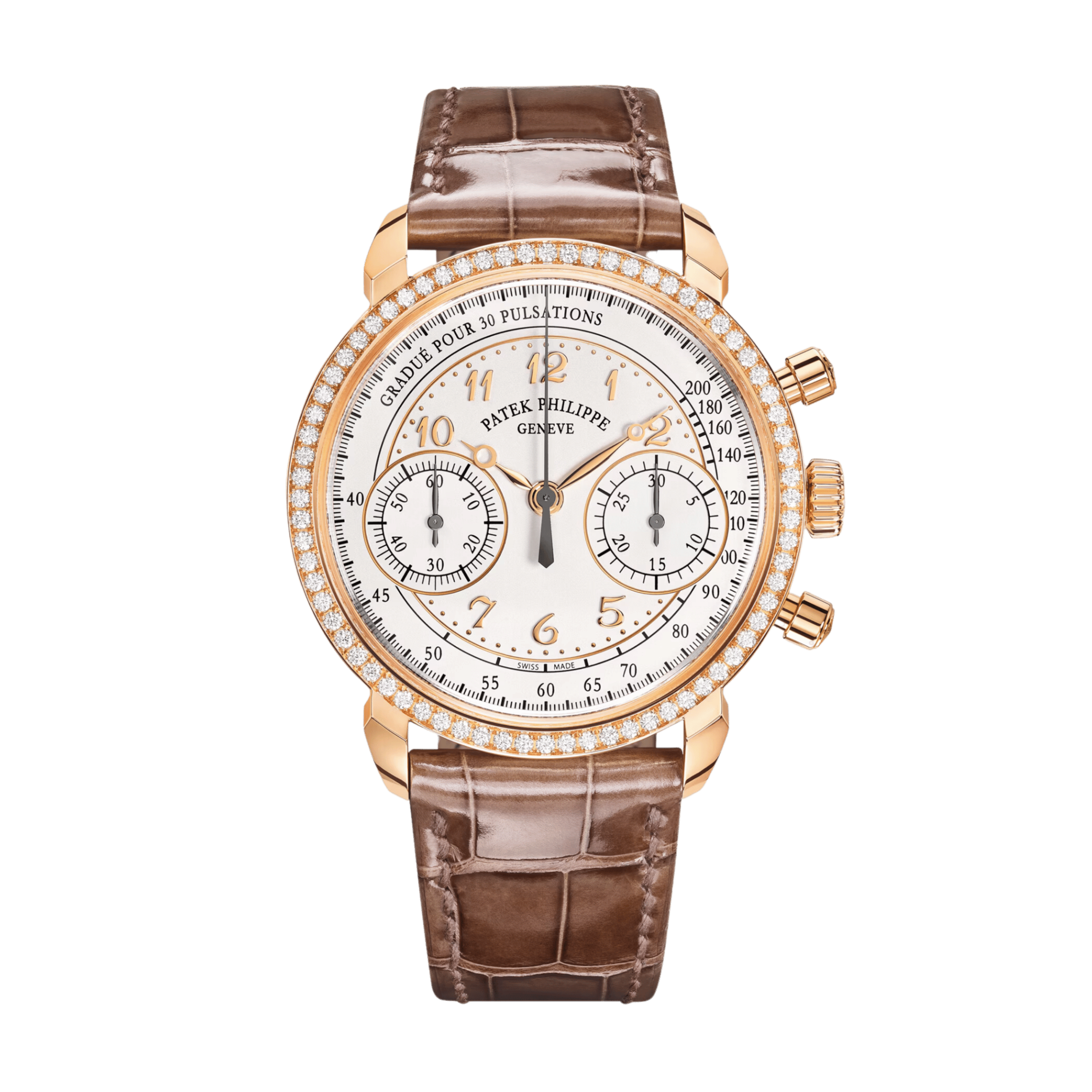 Complications Chronograph Rose Gold Diamond Silver Dial 38mm Product Image
