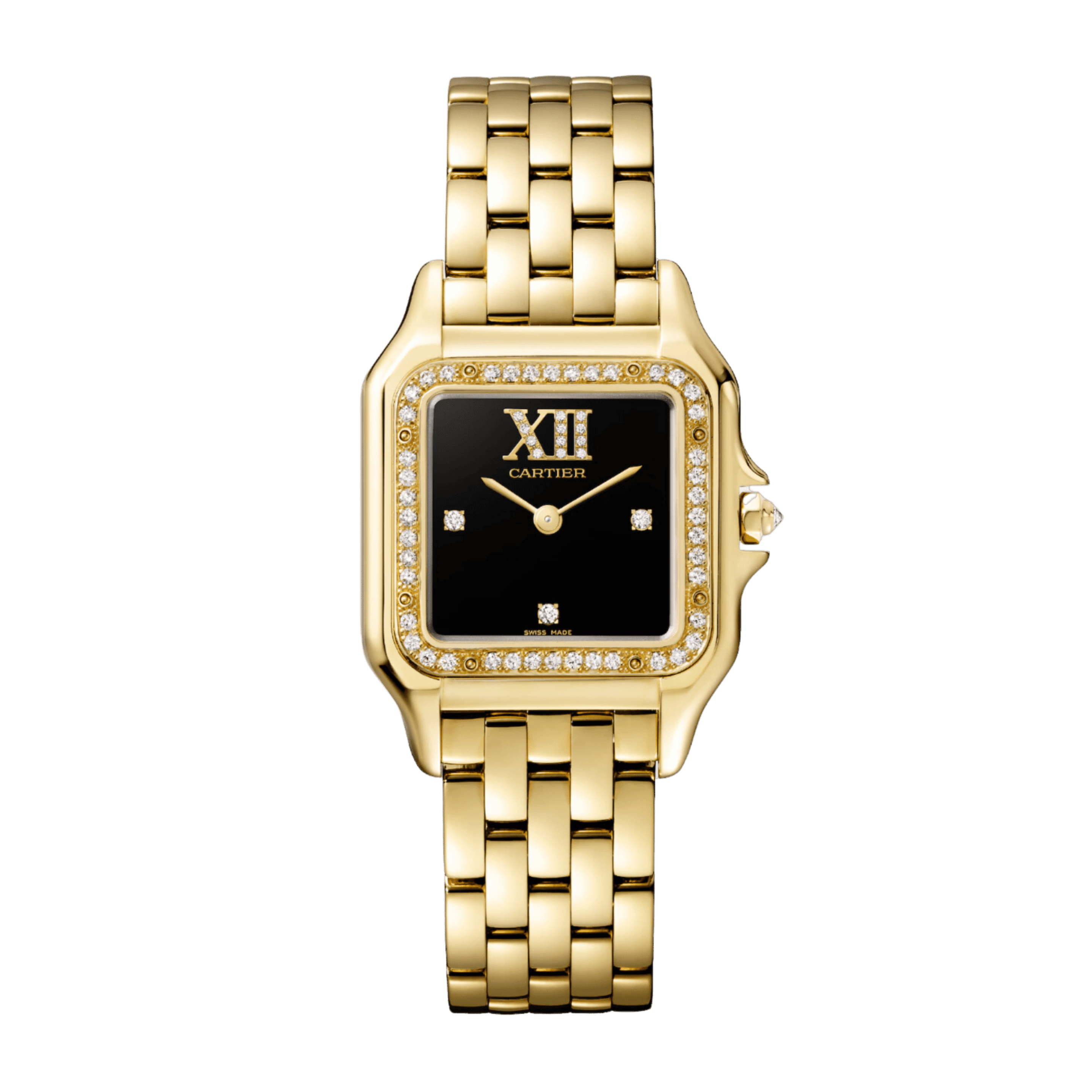Cartier 時計 ゴールド/ブラック Cartier Panthère de Cartier Yellow Gold Black Dial 26mm WJPN0044