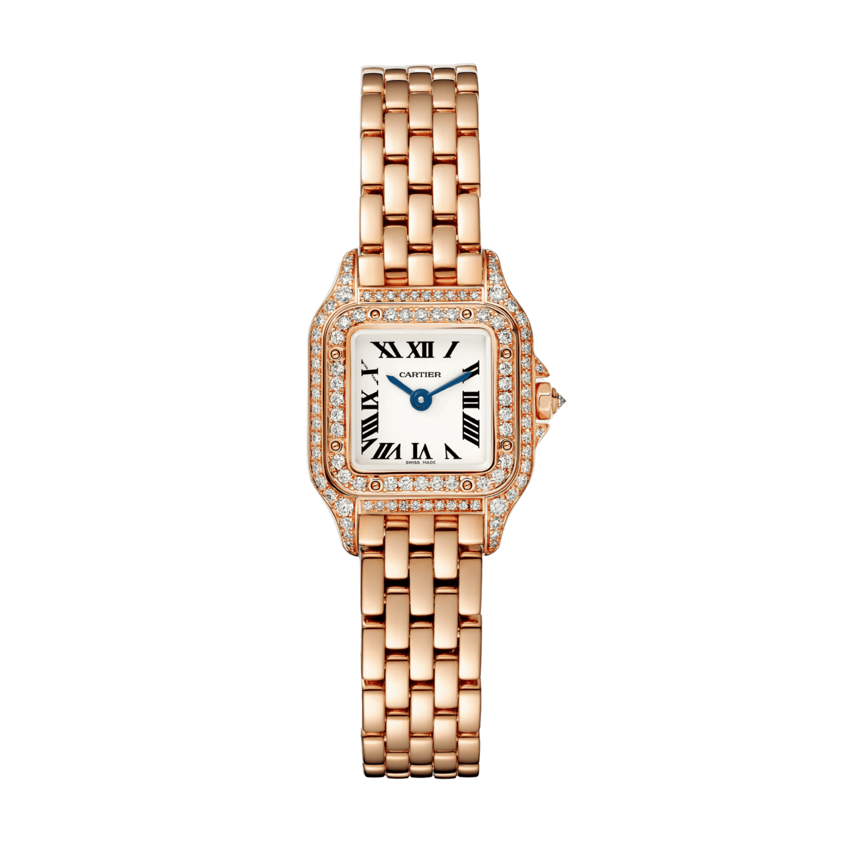 Panthère de Cartier Rose Gold Diamond White Dial 20mm Product Image