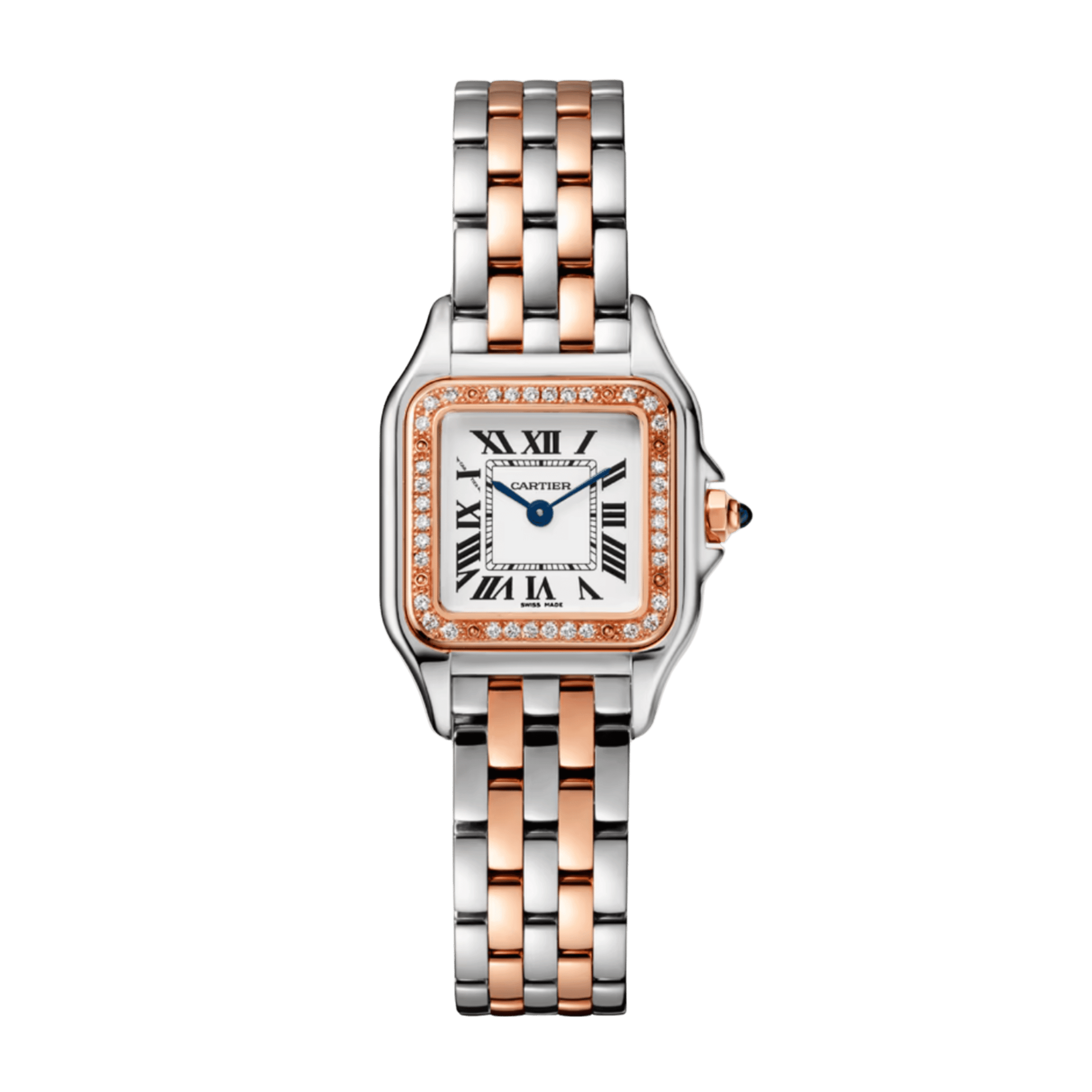 Panthere de Cartier Rose Gold & Steel Diamond Silver Dial 22mm Product Image