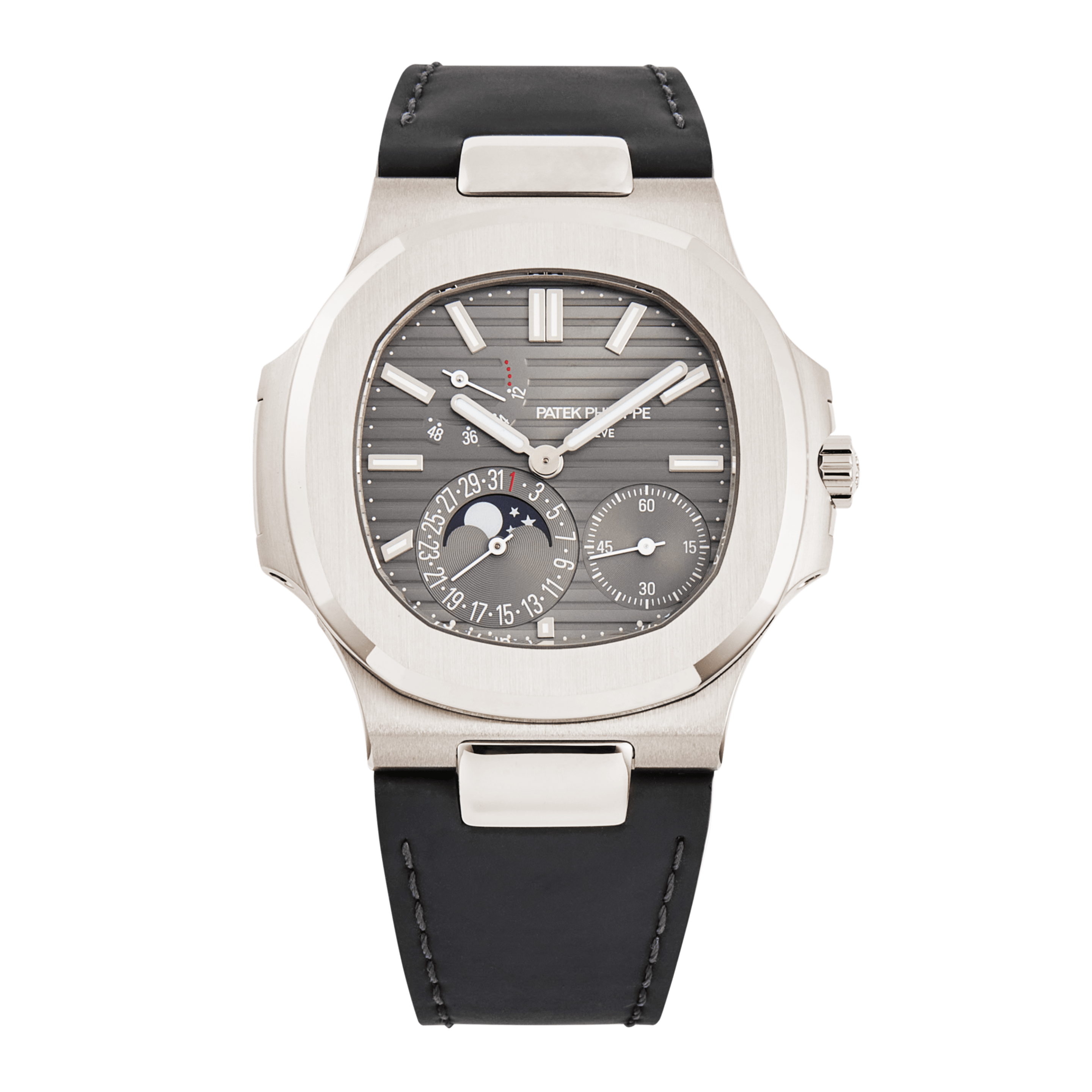 Nautilus Moonphase White Gold Grey Dial 40mm Product Image
