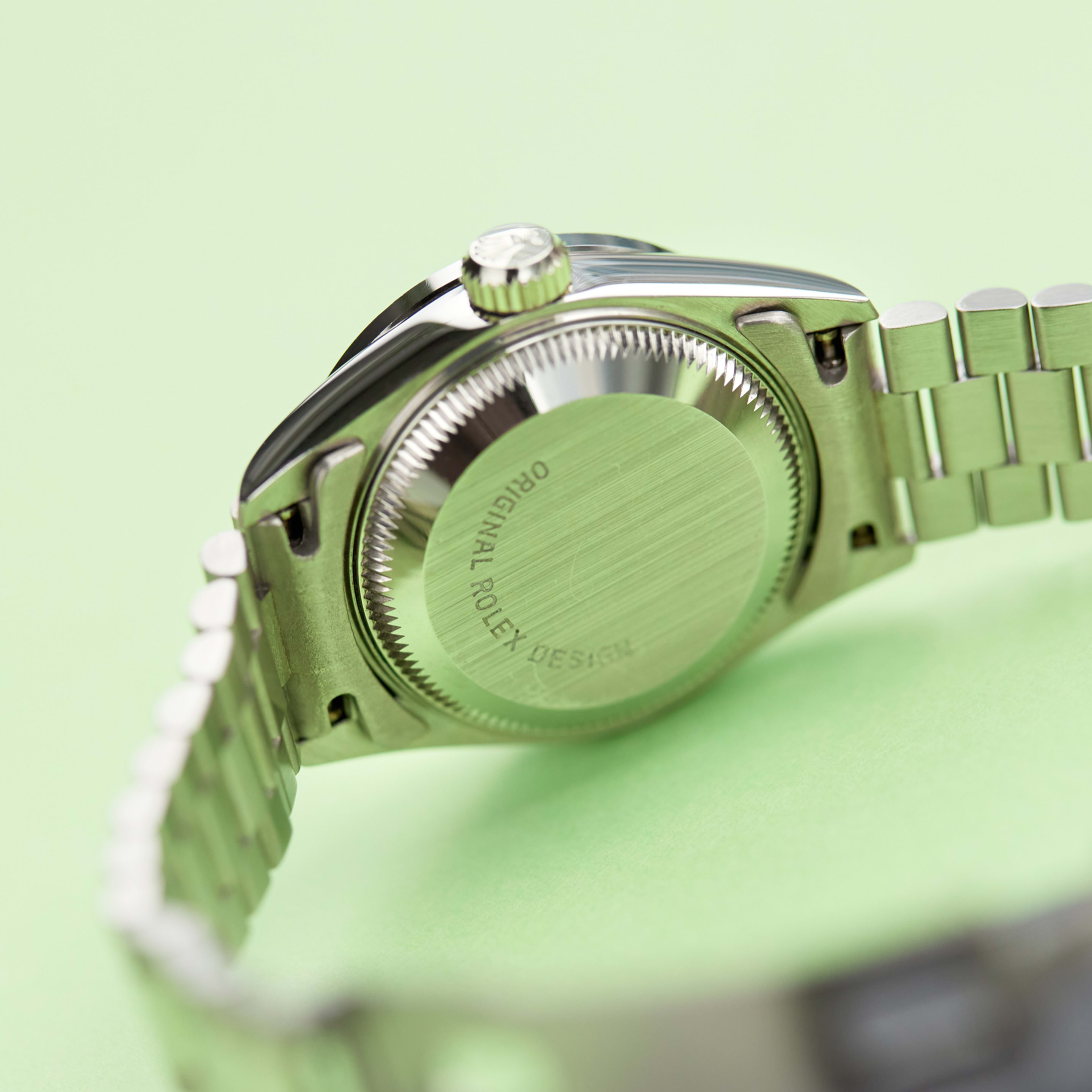 Vintage Lady Datejust White Gold Diamond & Emerald Silver Dial 26mm Product Image