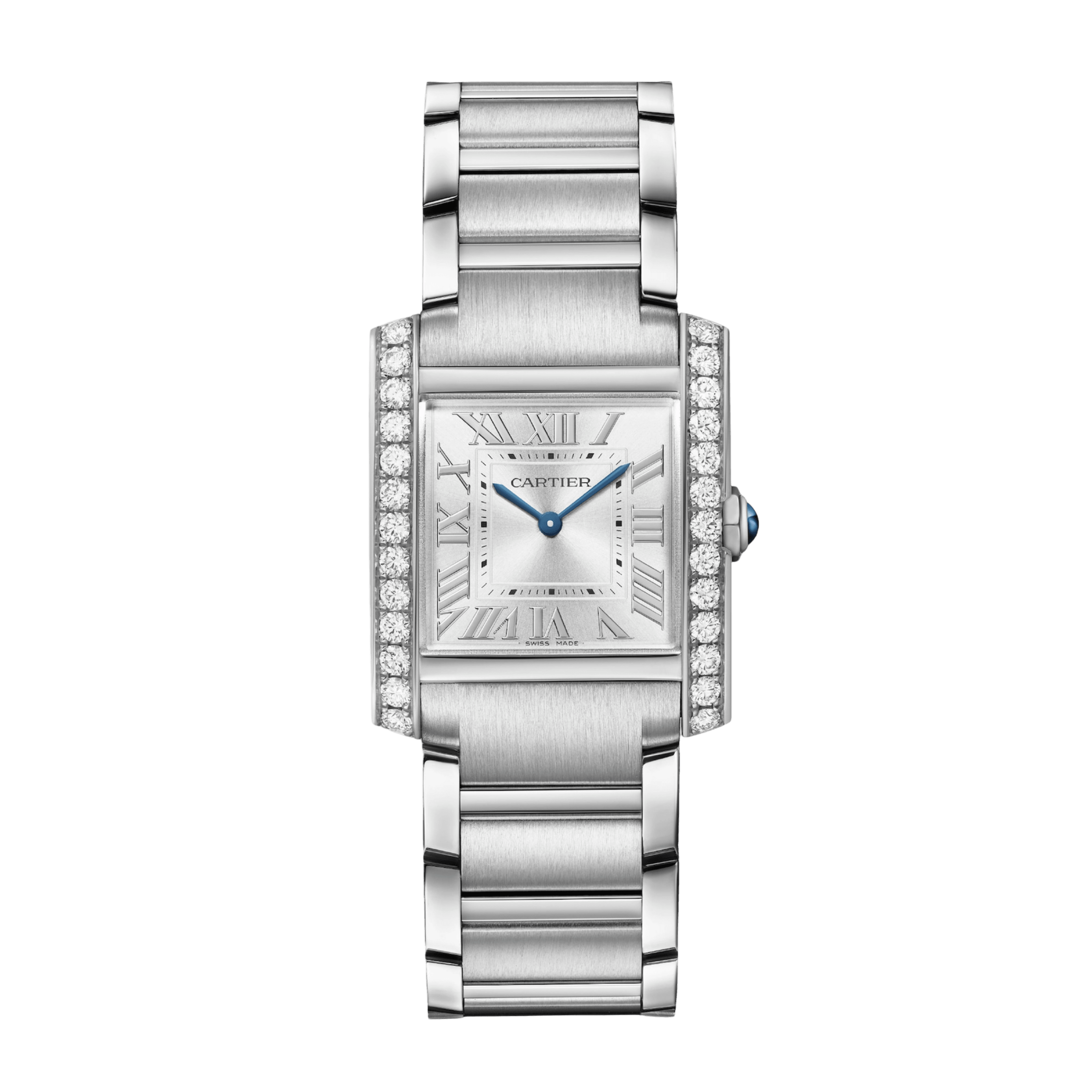 Tank Française Steel Diamond Silver Dial 27mm Product Image