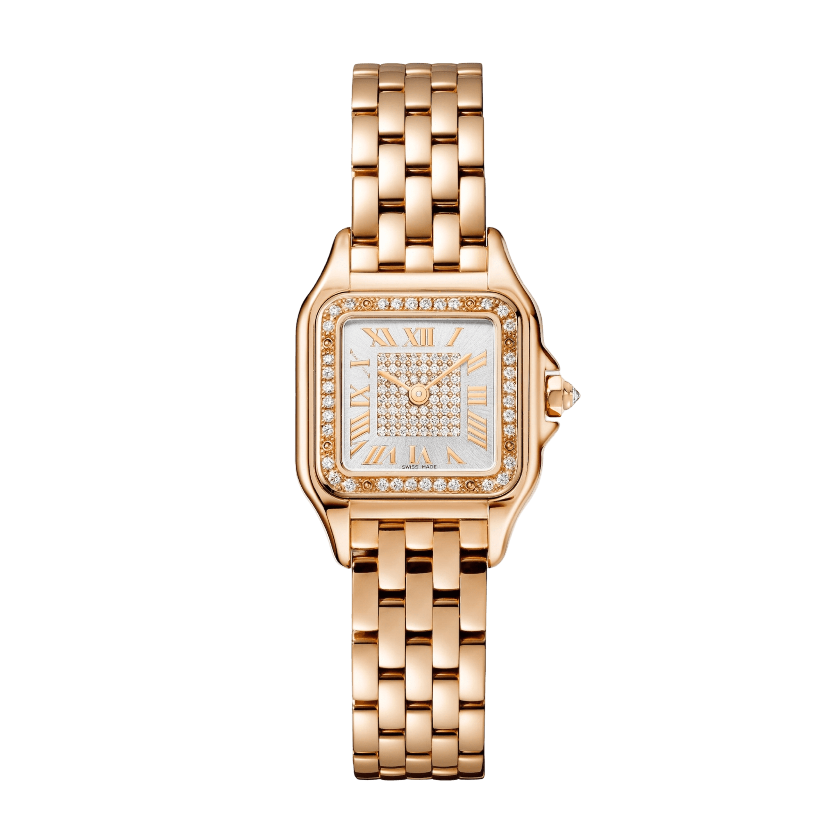 Panthère de Cartier Rose Gold Diamond Silver Pave Dial 22mm Product Image
