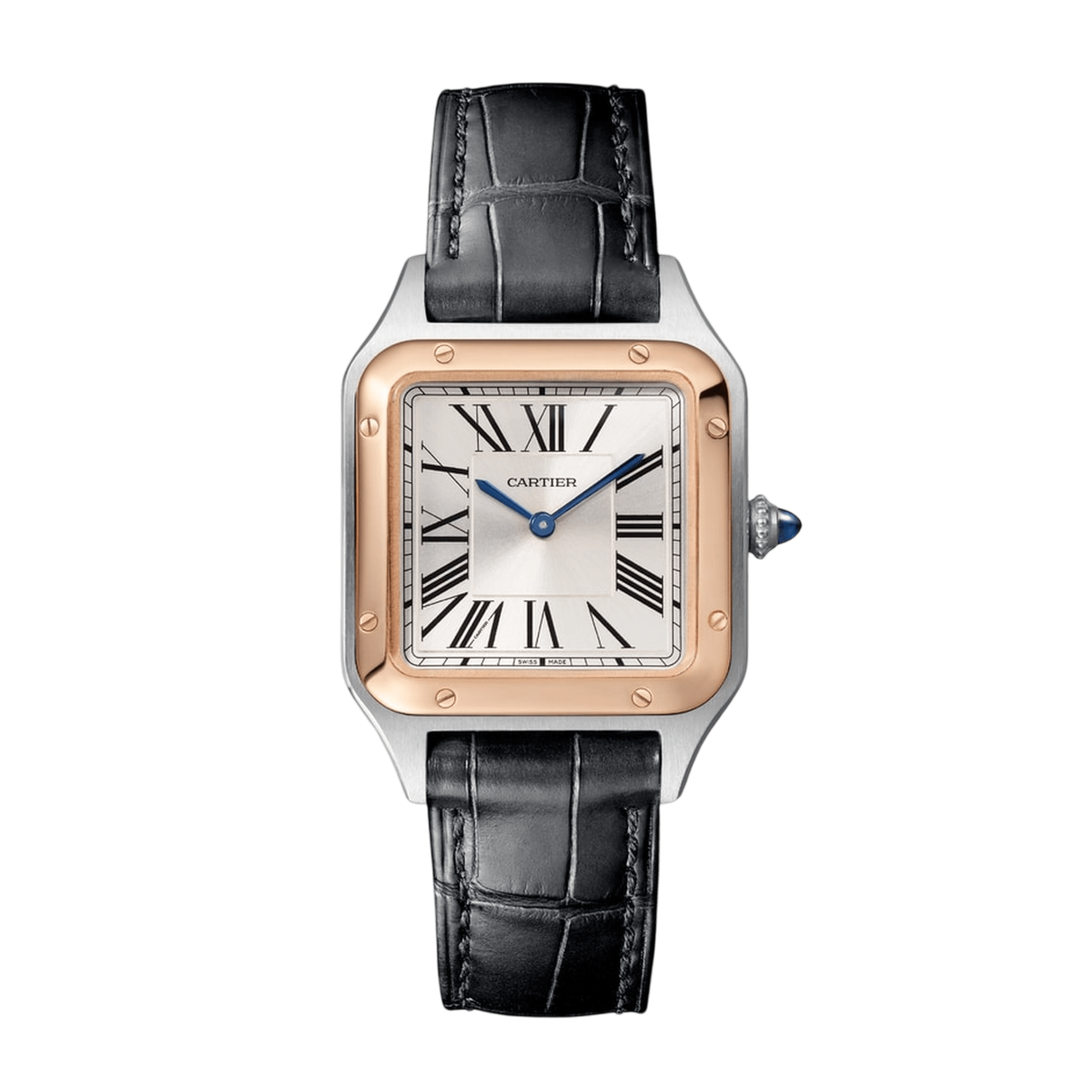 Santos-Dumont Rose Gold & Steel Silver Dial 27mm Product Image