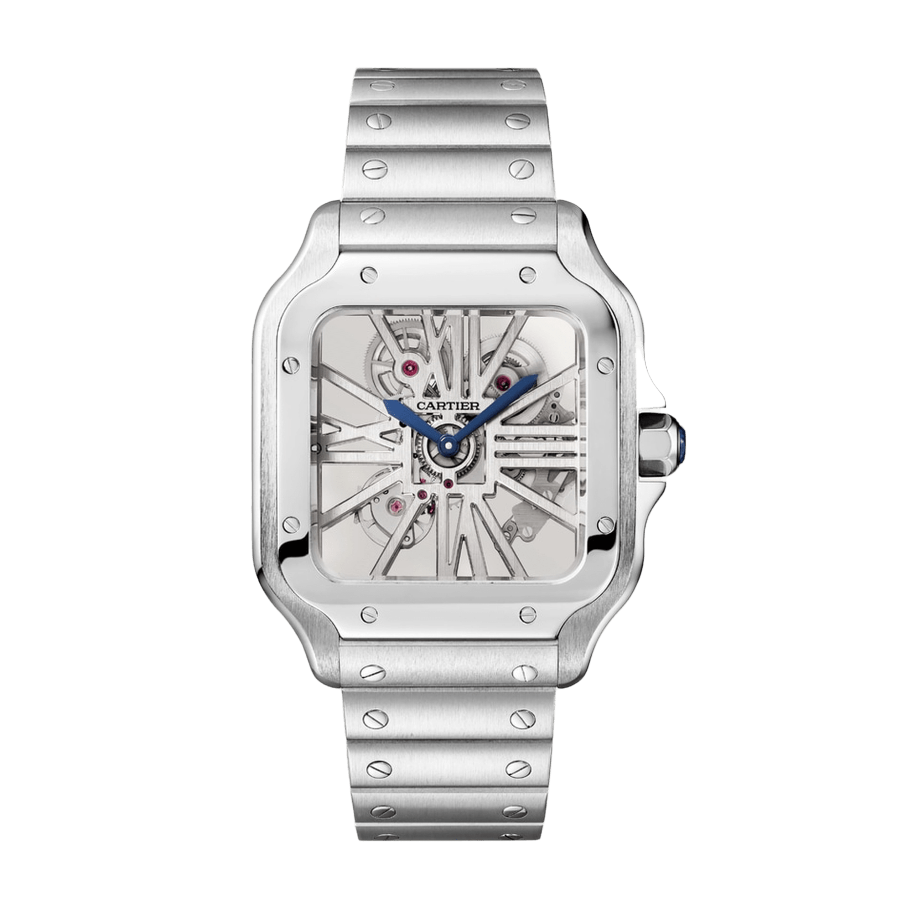 Santos de Cartier Steel Skeleton Dial 39mm Product Image
