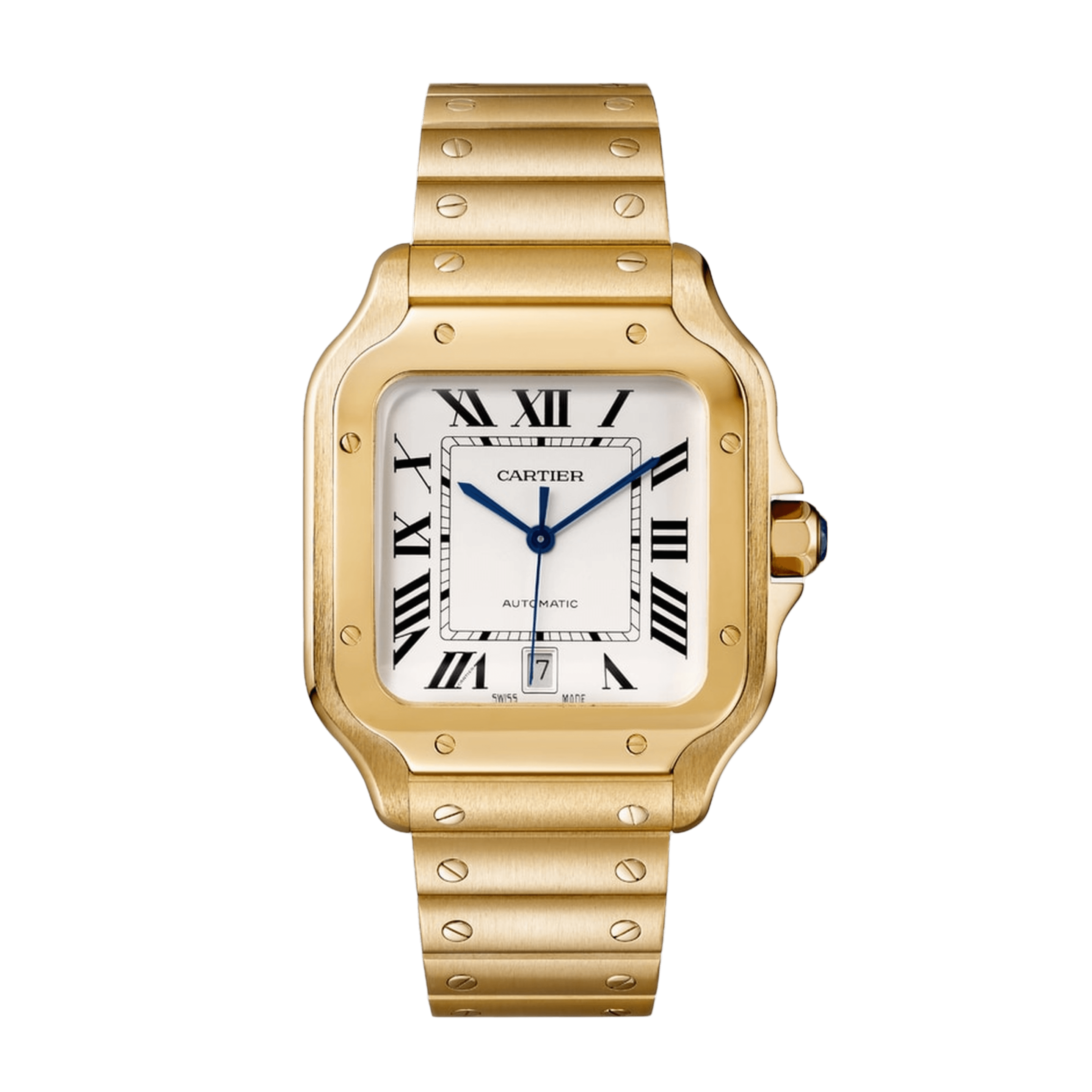 Santos de Cartier Yellow Gold White Dial 39mm Product Image