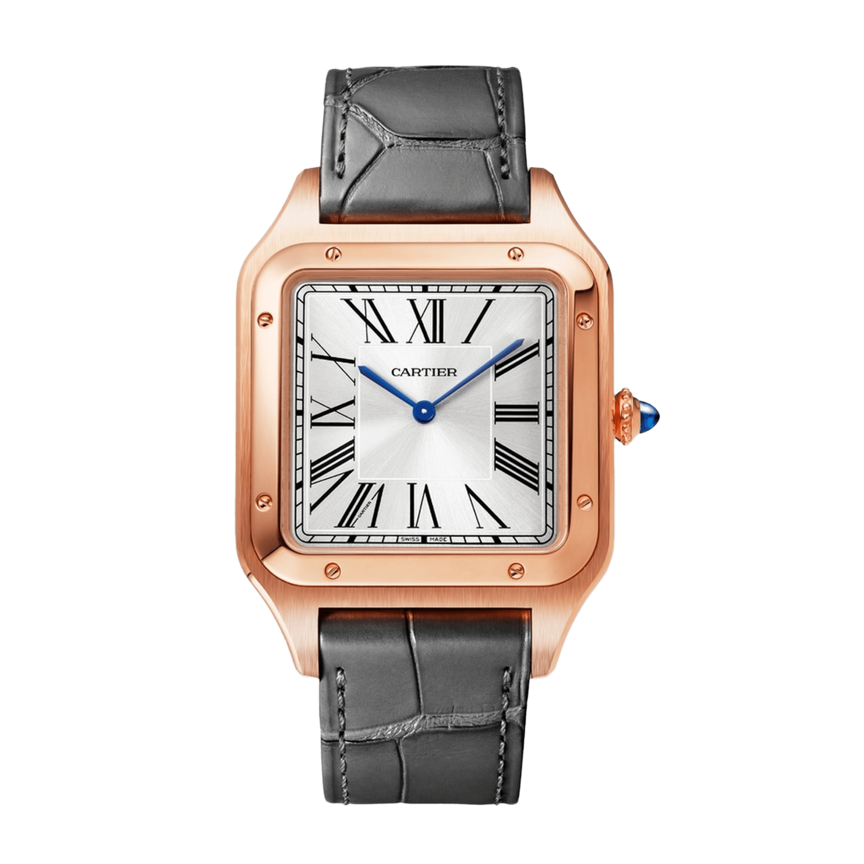 Santos-Dumont Rose Gold Silver Dial 33mm Product Image