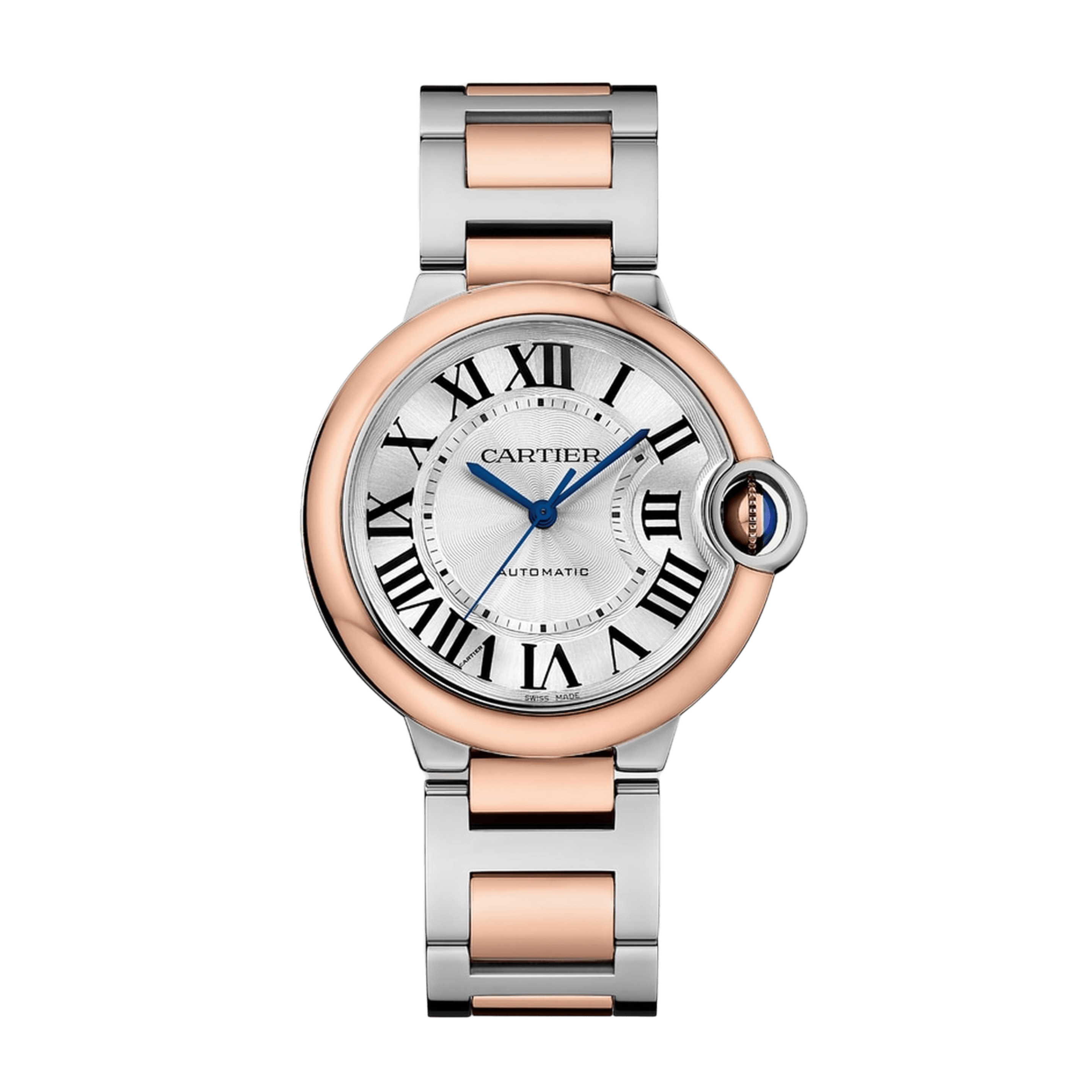 Ballon Bleu de Cartier Rose Gold & Steel Silver Dial 36mm Product Image