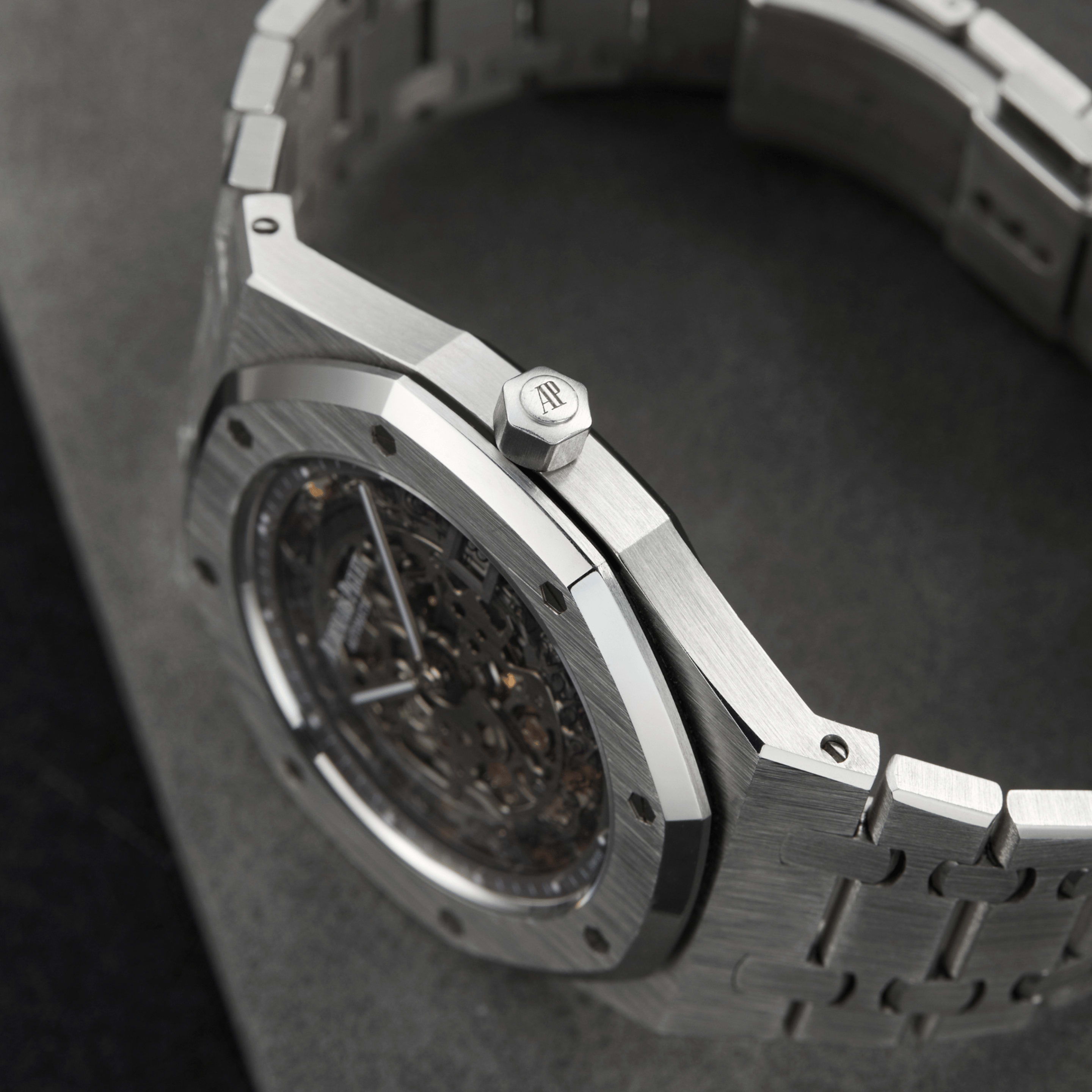 Royal Oak Extra-Thin 40th Anniversary Platinum Openworked 39mm Product Image