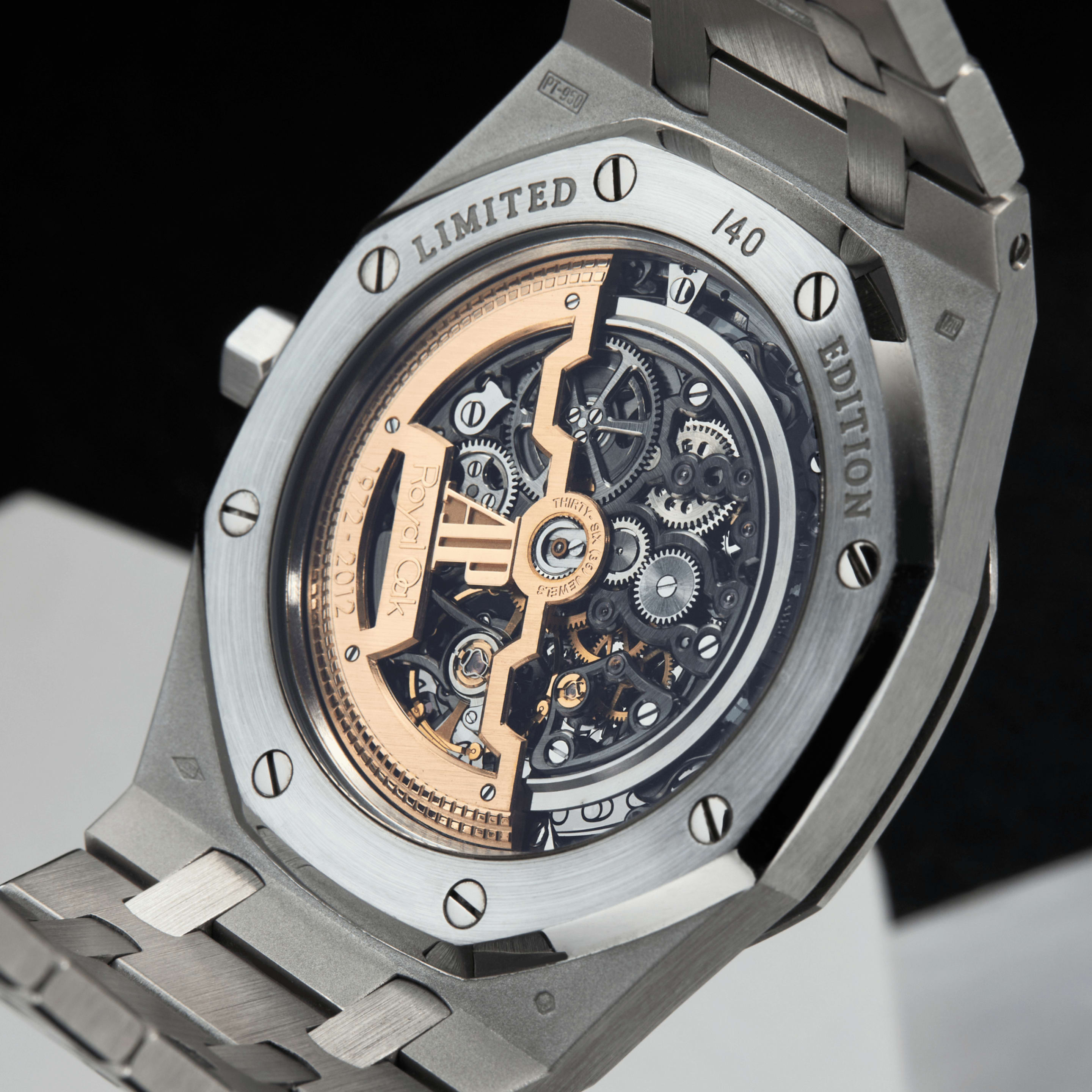 Royal Oak Extra-Thin 40th Anniversary Platinum Openworked 39mm Product Image
