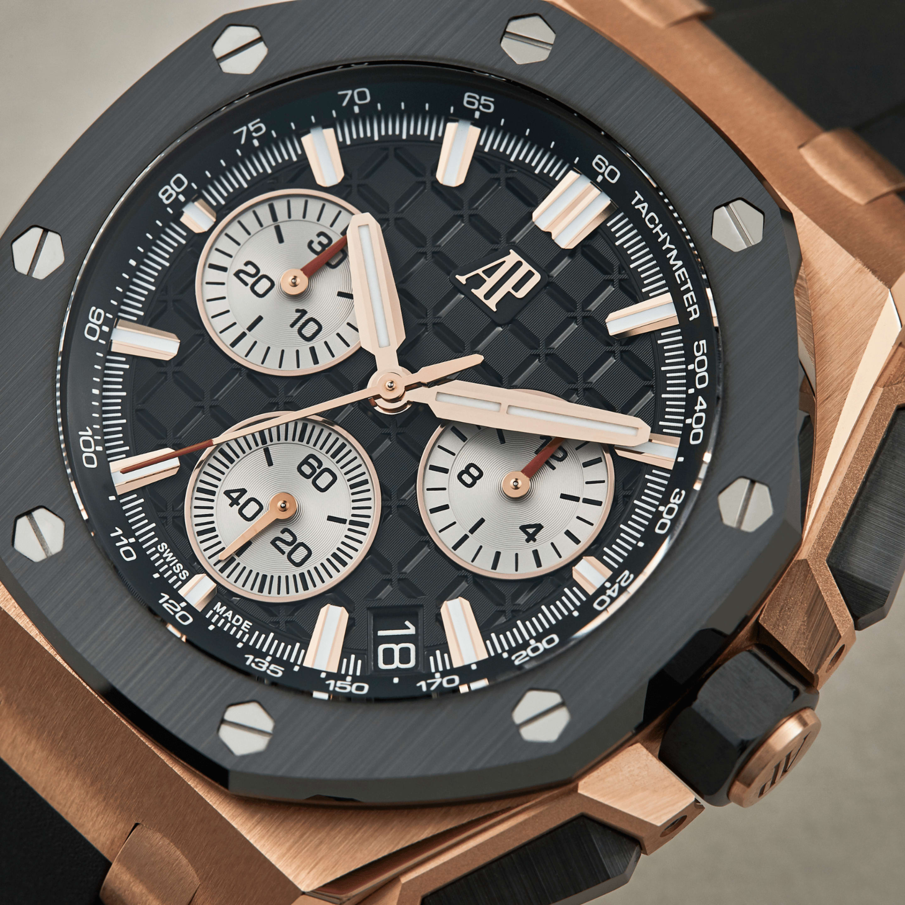 Royal Oak Offshore Rose Gold Black Dial 43mm Product Image