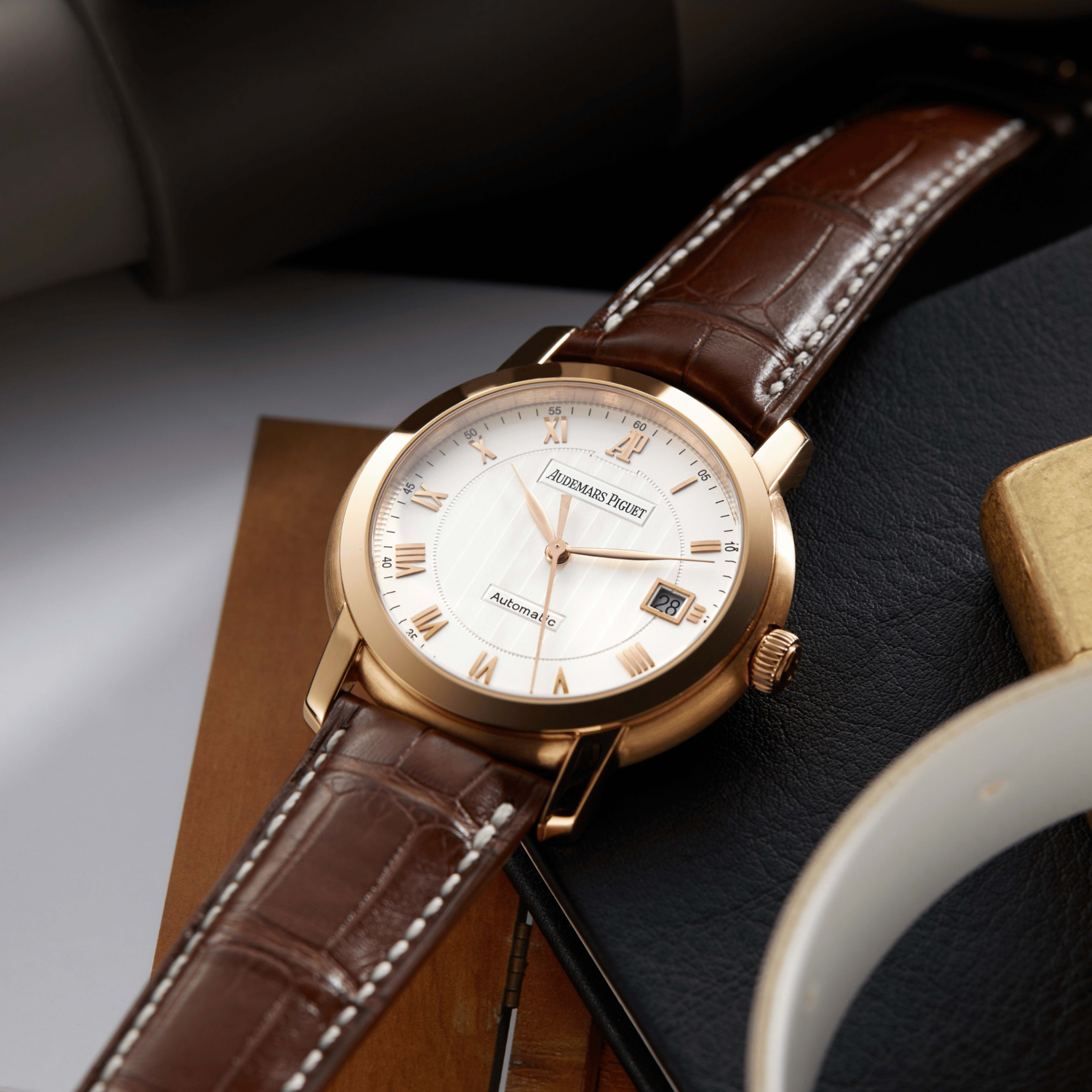 Audemars Piguet Jules Audemars Rose Gold Gold Silver Dial 39mm
