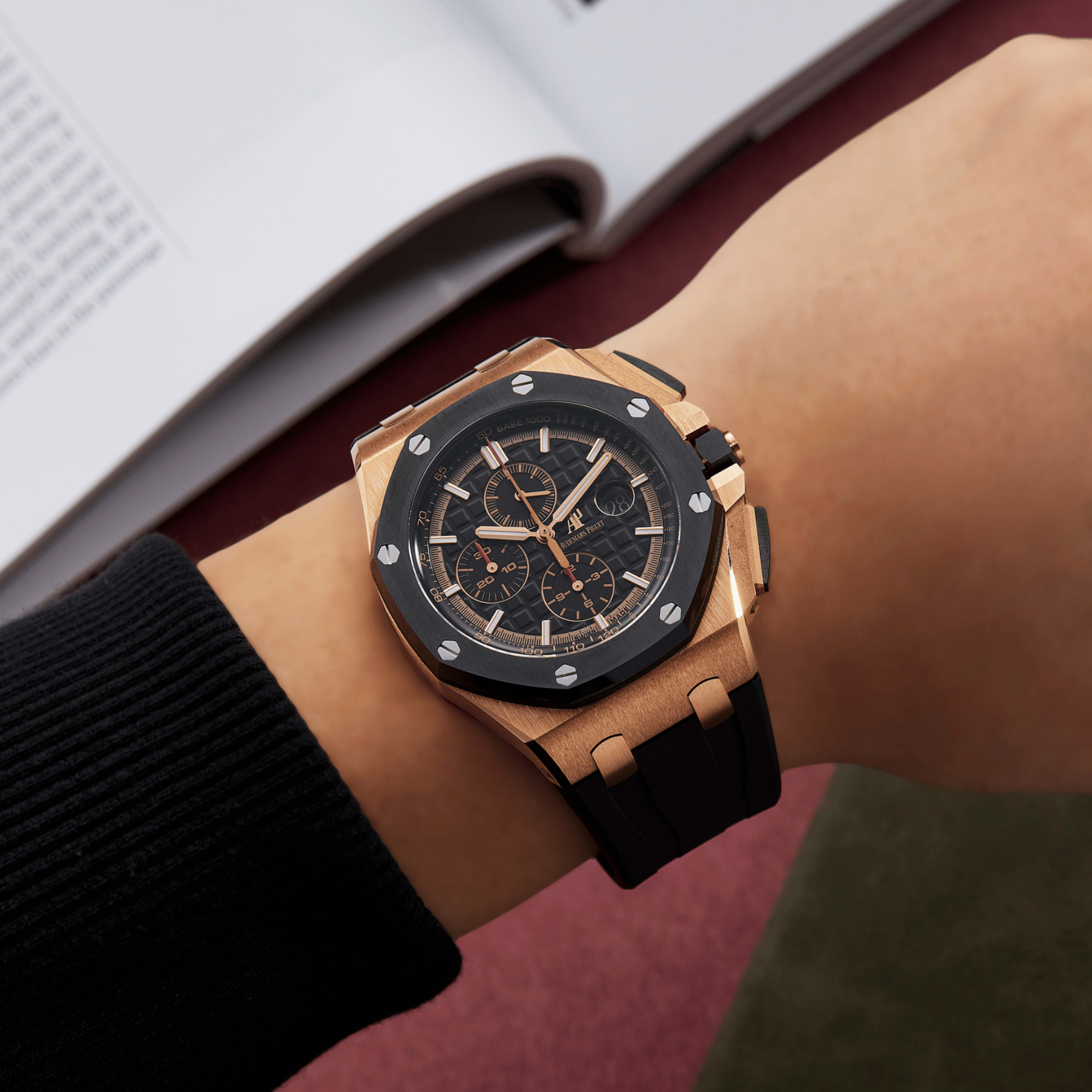 Royal Oak Offshore Rose Gold Black Dial 44mm Product Image