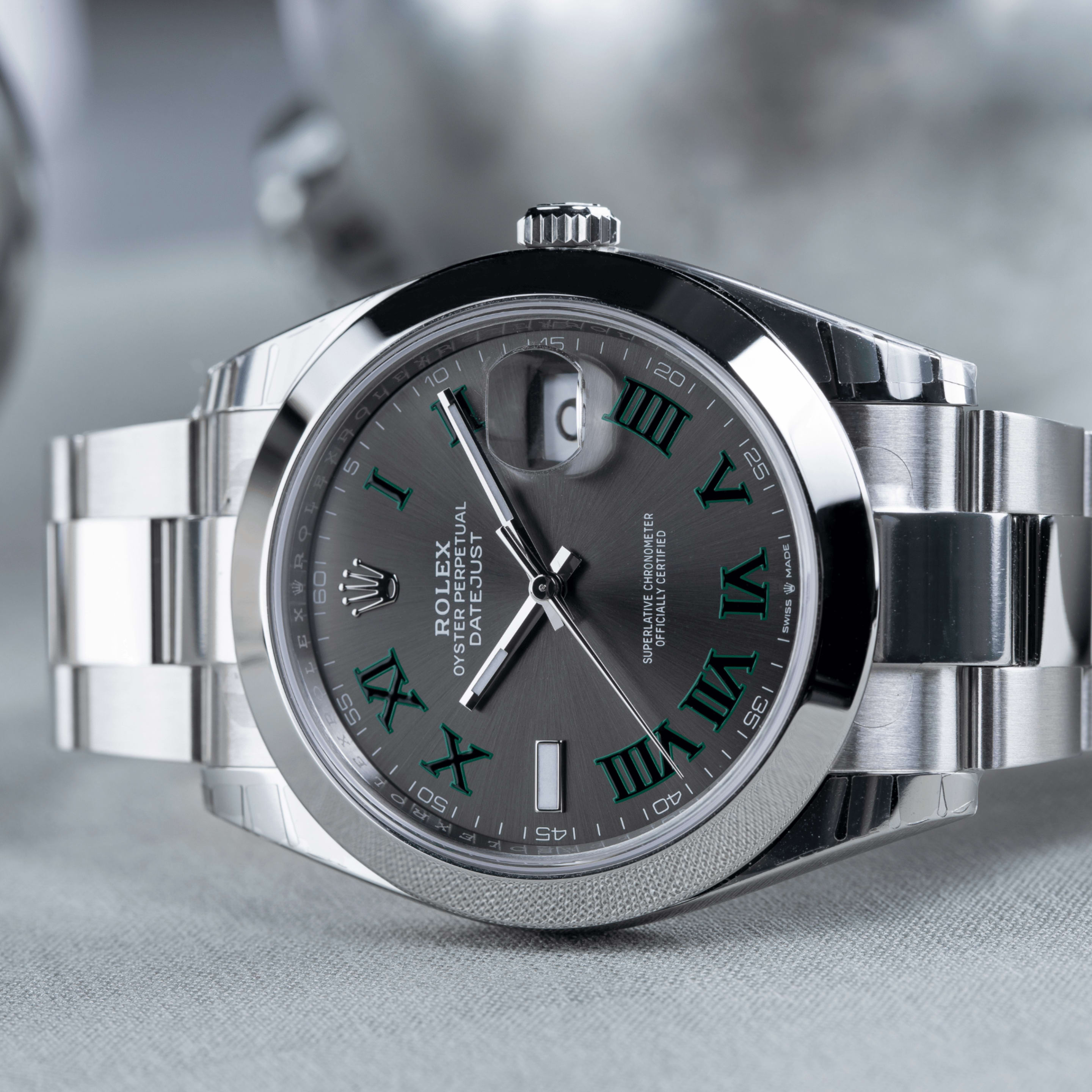 Datejust "Wimbledon" Steel Grey Dial 41mm Product Image