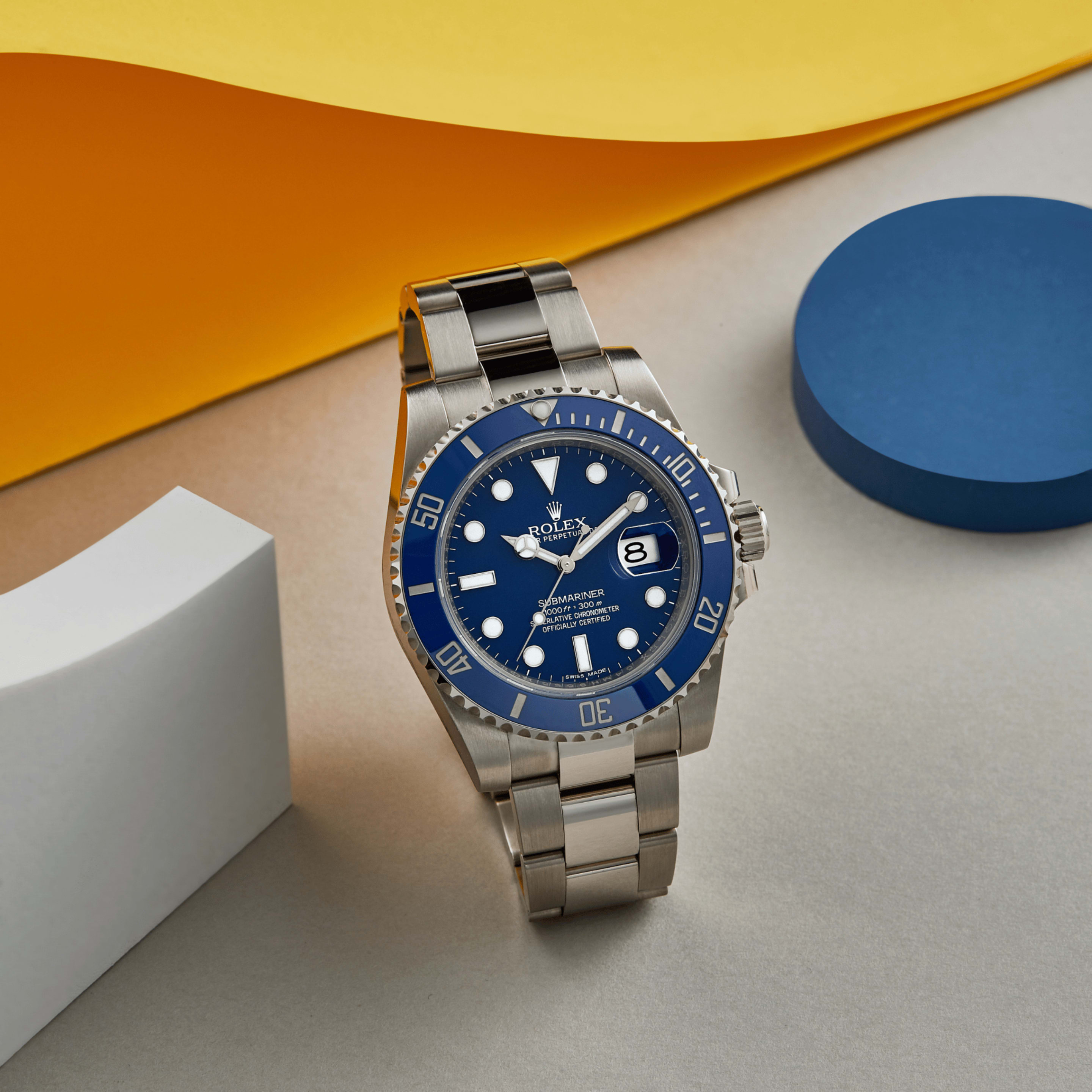 Rolex Submariner Date White Gold Blue Dial 40mm 116619LB-0001